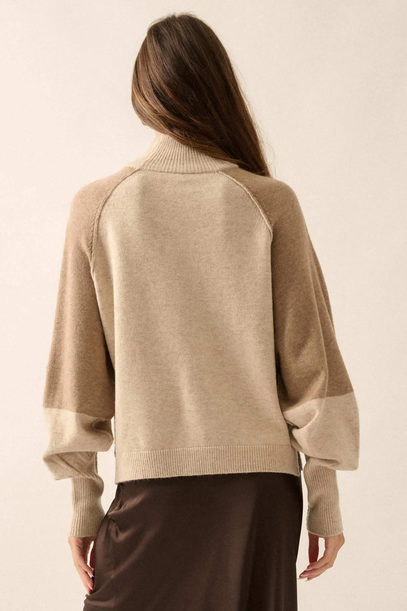 Find Your Truth Colorblock Mock-Neck Sweater - Image 9