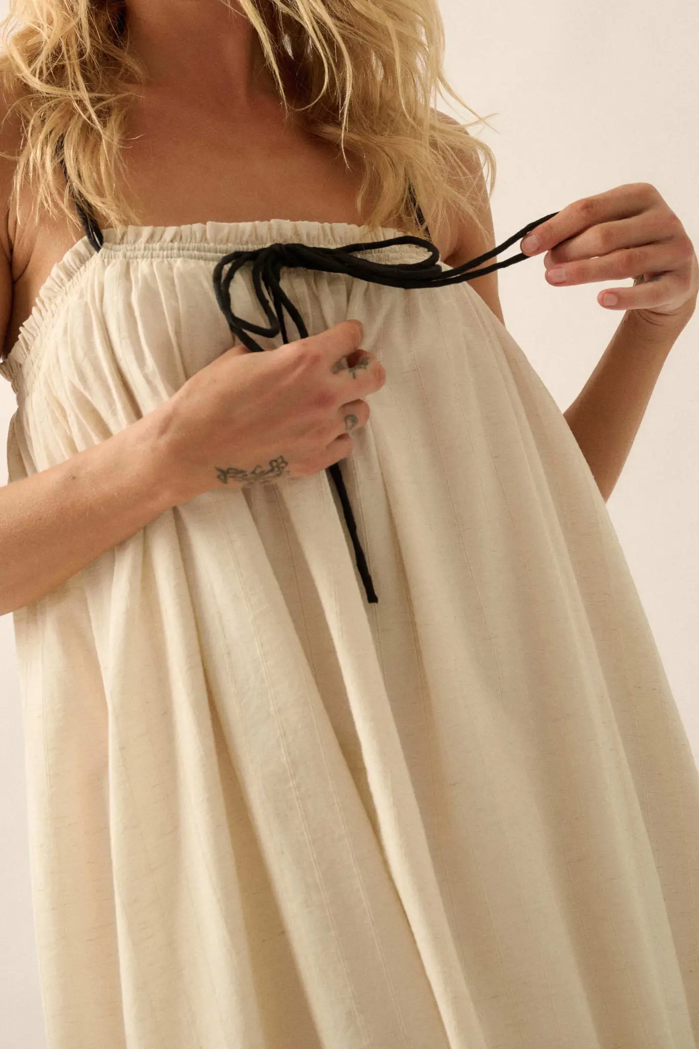 Finding Freedom Tonal-Stripe Trapeze Maxi Dress - Image 11