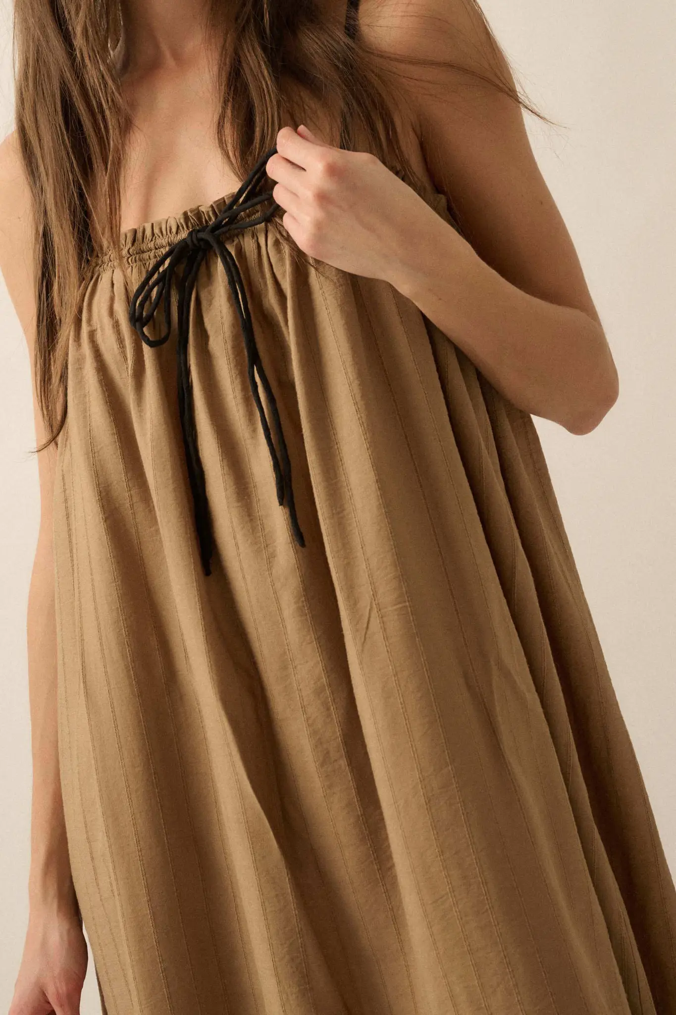 Finding Freedom Tonal-Stripe Trapeze Maxi Dress - Image 5