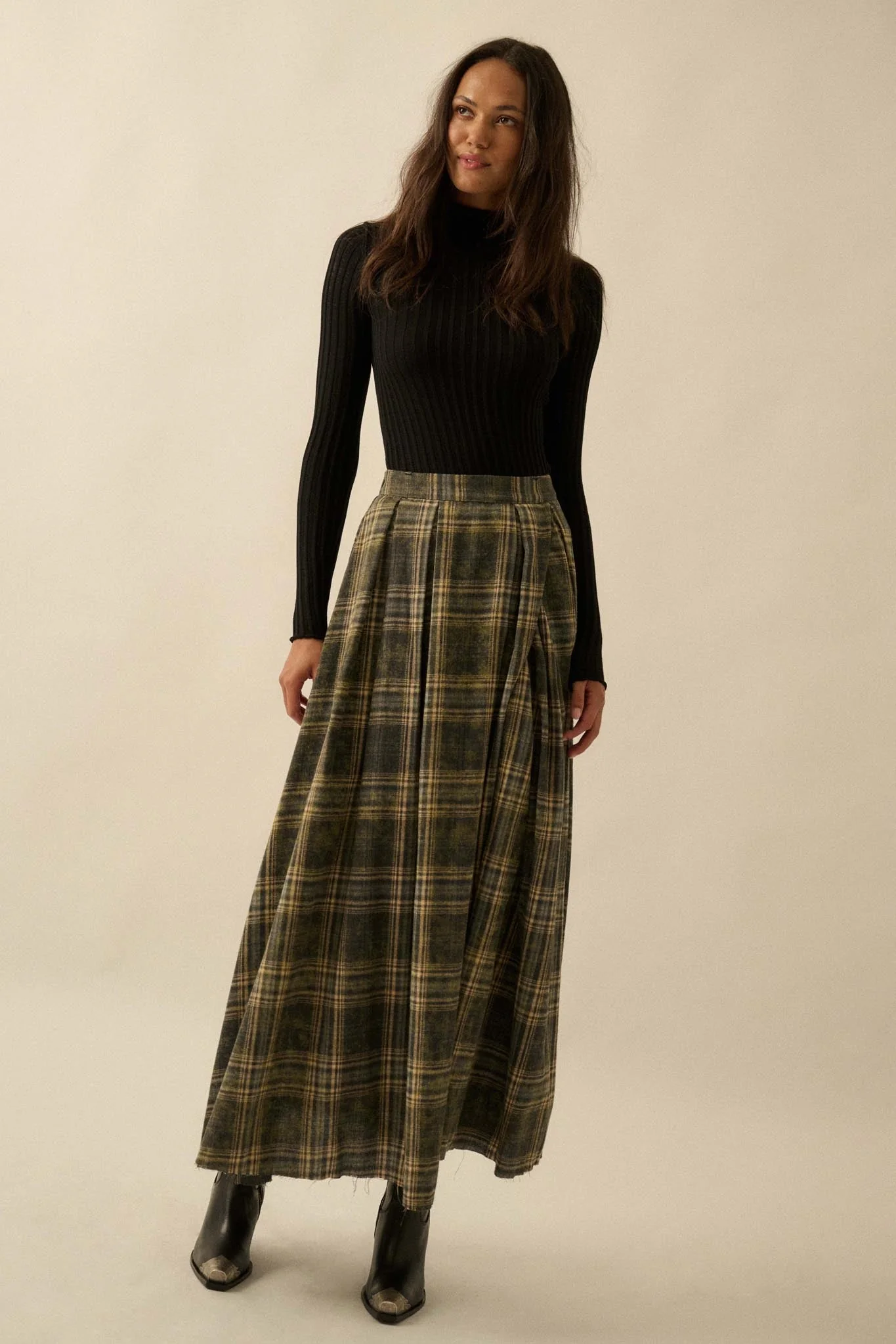 Finer Things Semi-Sheer Rib-Knit Mock-Neck Top - Image 16