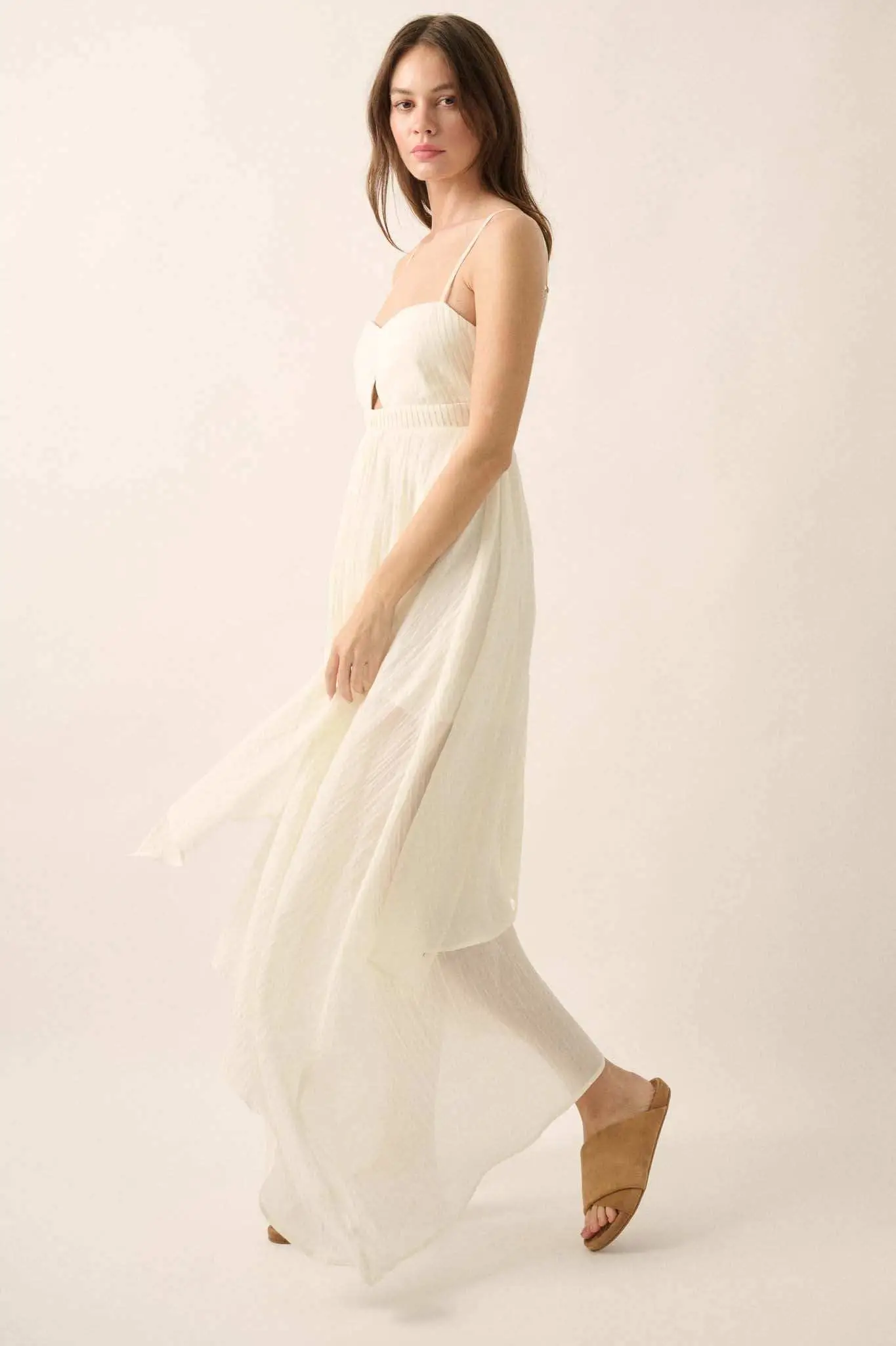 Floating Free Layered Handkerchief Maxi Dress - Image 14
