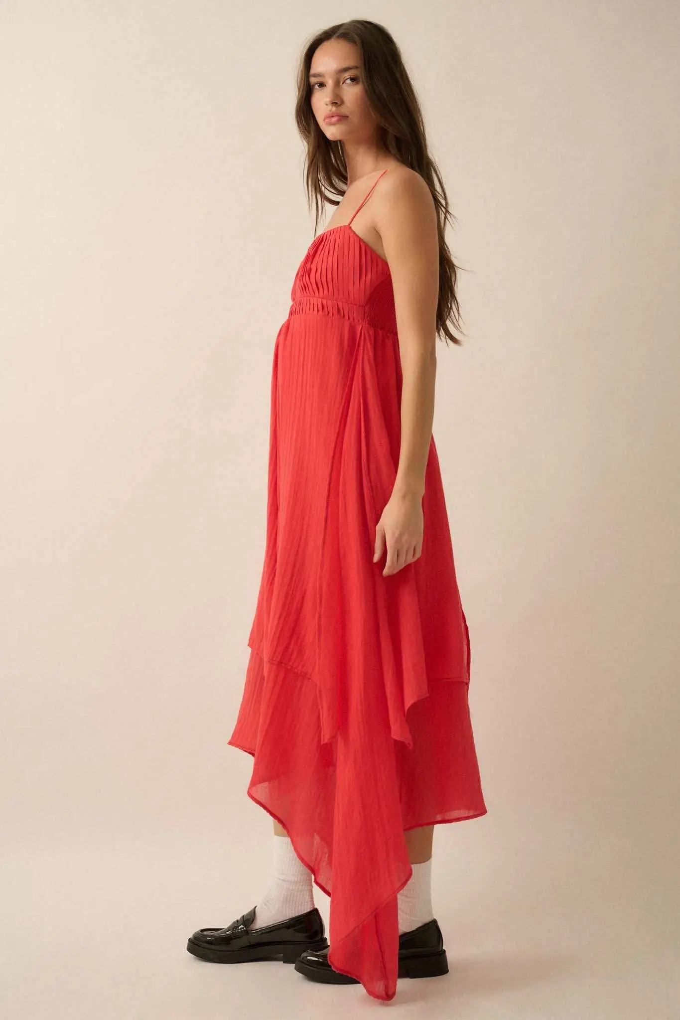 Floating Free Layered Handkerchief Maxi Dress - Image 8