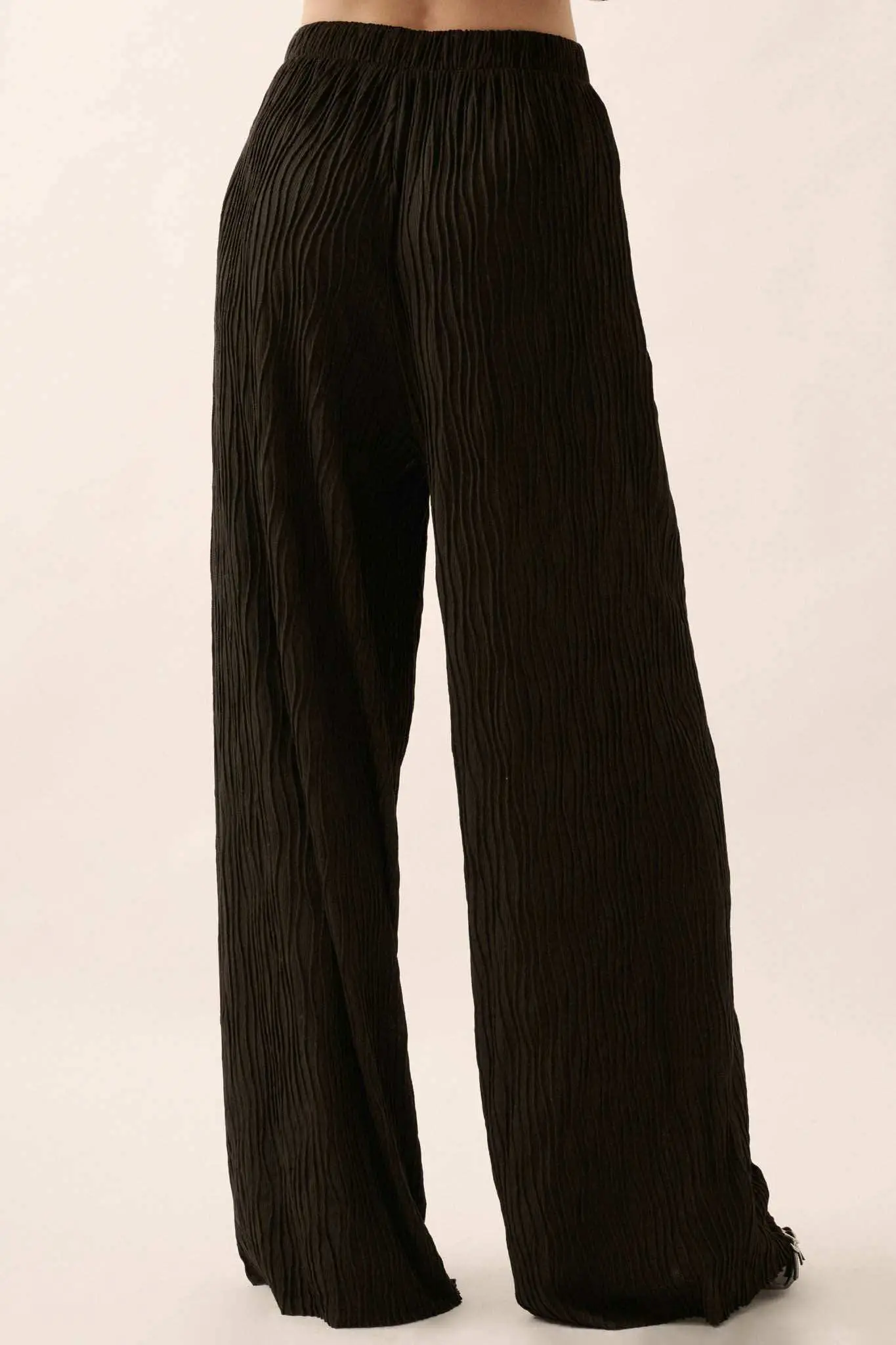 Flow Me Away Wavy Ribbed-Knit Wide-Leg Pants - Image 12