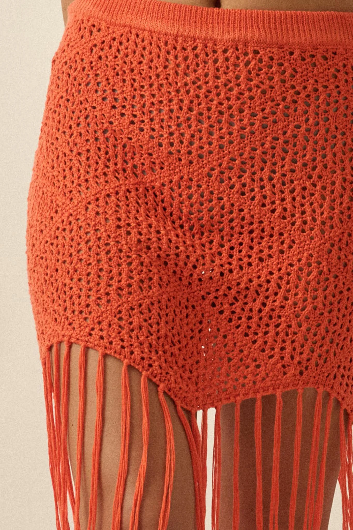 Fringe Festival Crochet Fringed Maxi Skirt - Image 5
