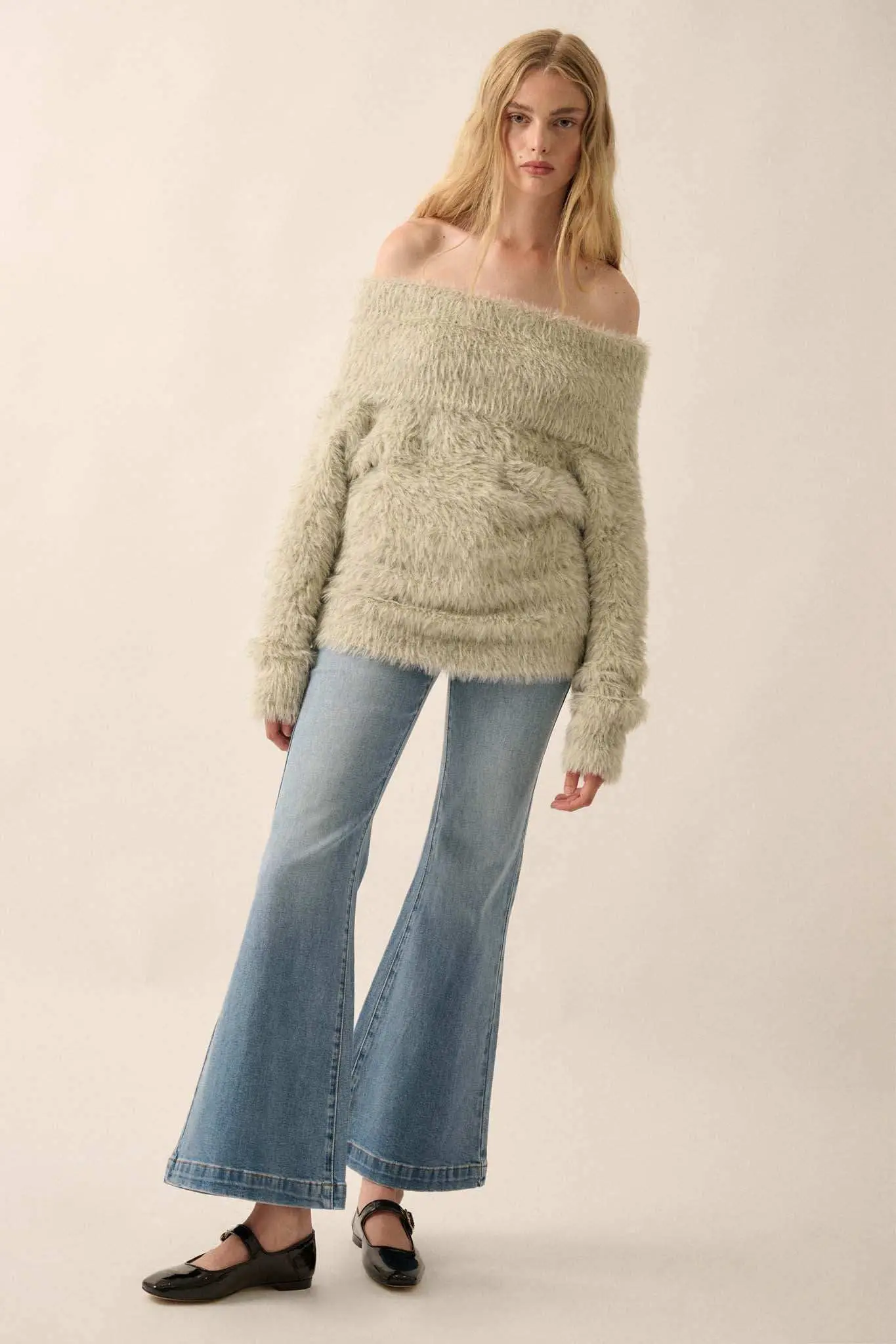 Fuzzy Wuzzy Convertible Cowl Neck Sweater - Image 10