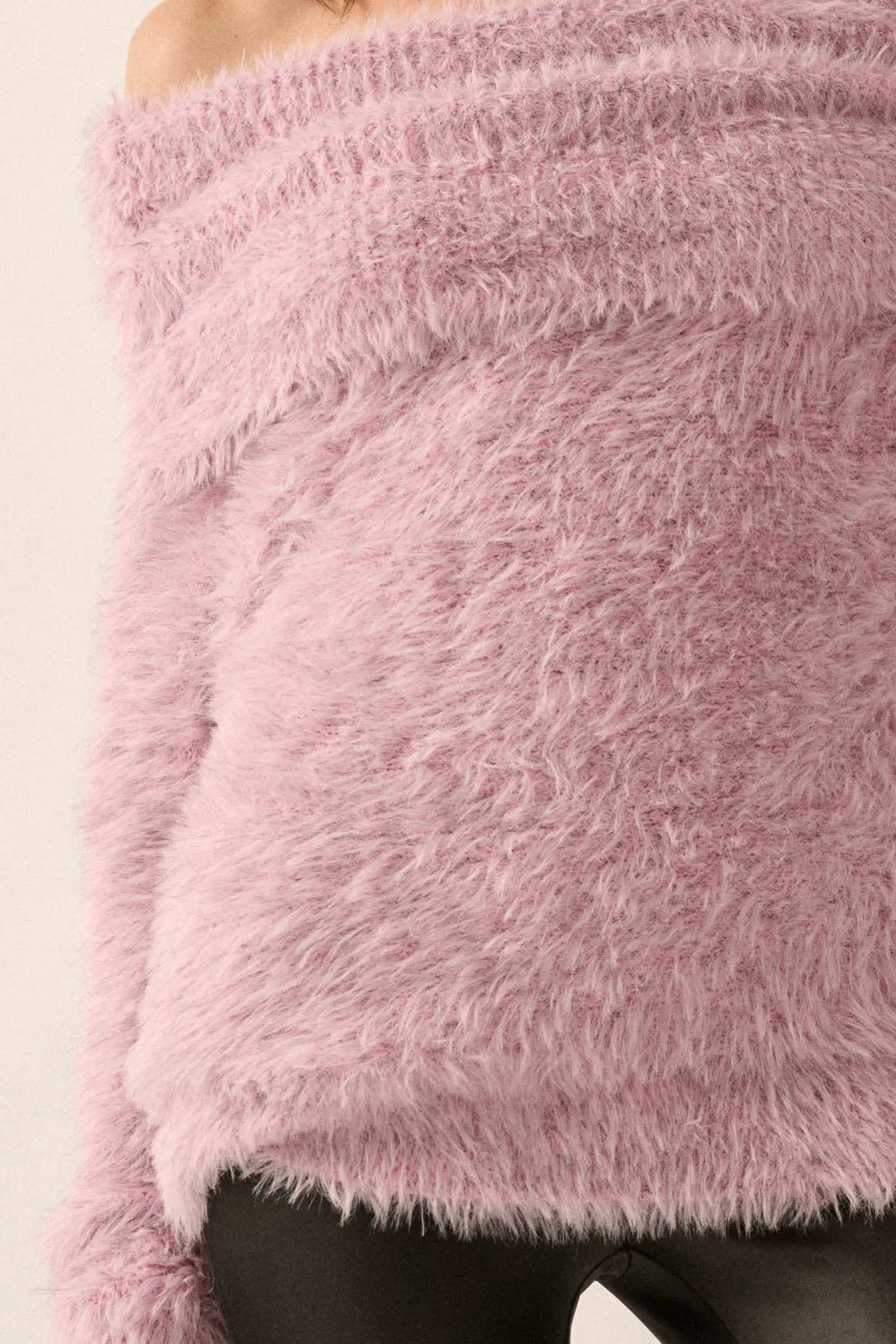 Fuzzy Wuzzy Convertible Cowl Neck Sweater - Image 3