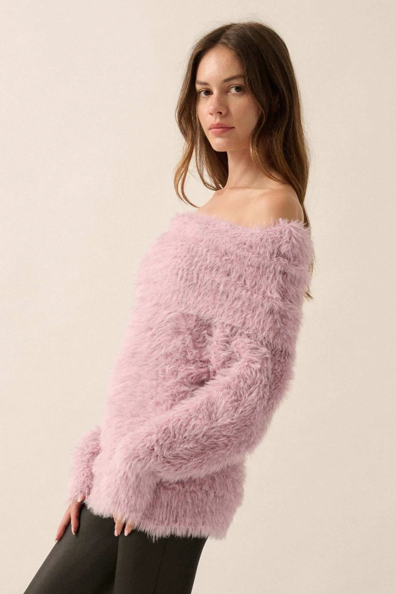Fuzzy Wuzzy Convertible Cowl Neck Sweater - Image 5