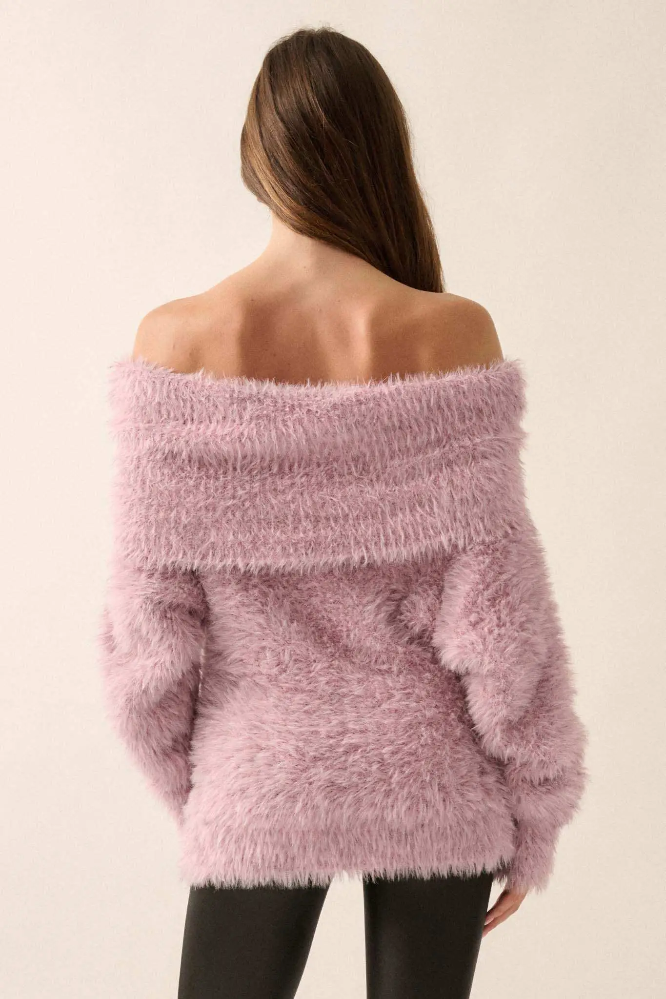 Fuzzy Wuzzy Convertible Cowl Neck Sweater - Image 6