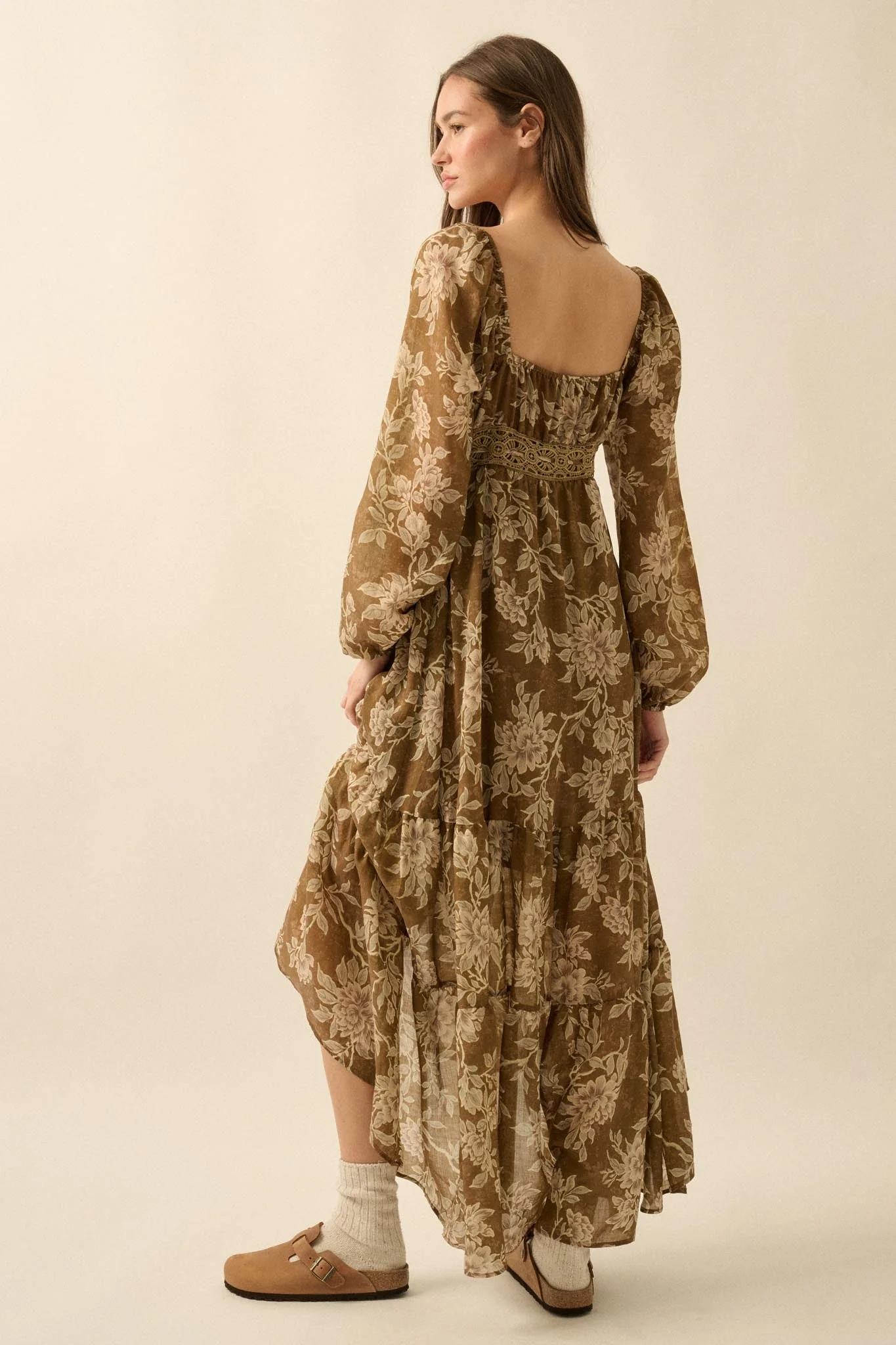 Garden Song Floral Button-Front Tiered Maxi Dress - Image 2