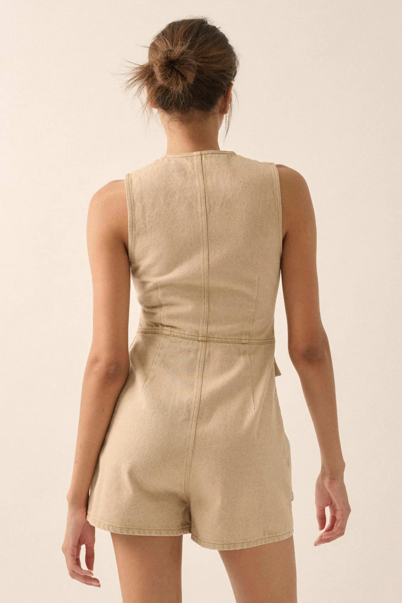 Glory Days Sleeveless Denim Vest Romper - Image 21