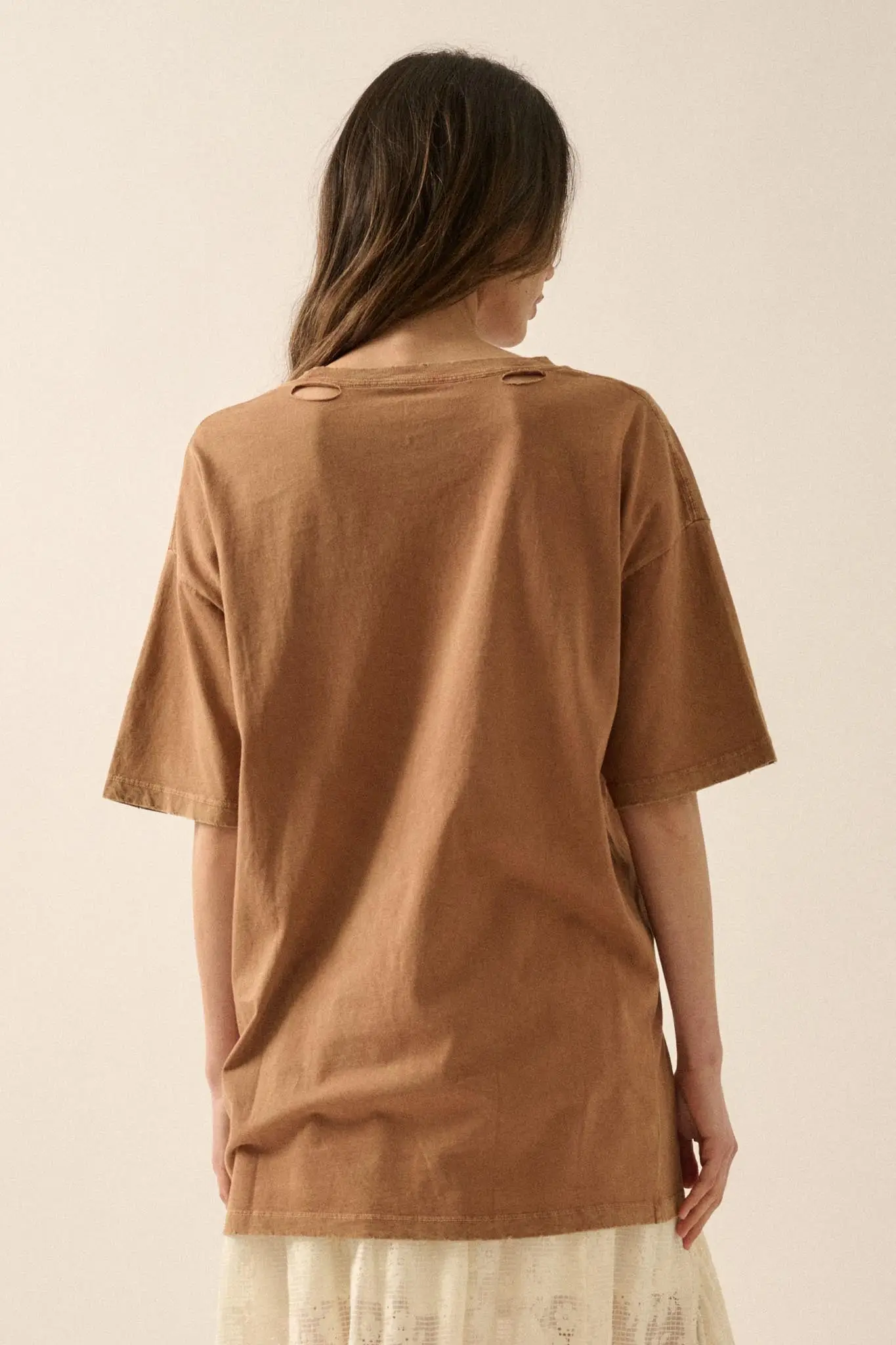 Good Dogs Distressed Oversize Graphic Tee - Image 6