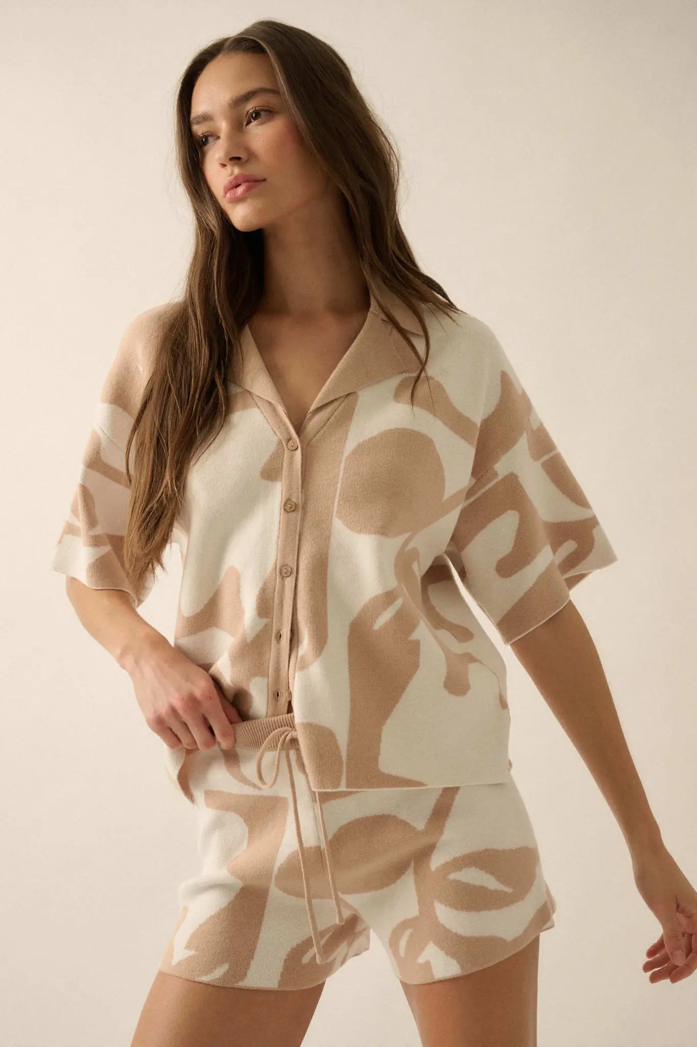 Graphic Garden Floral Jacquard Knit Shirt - Image 7