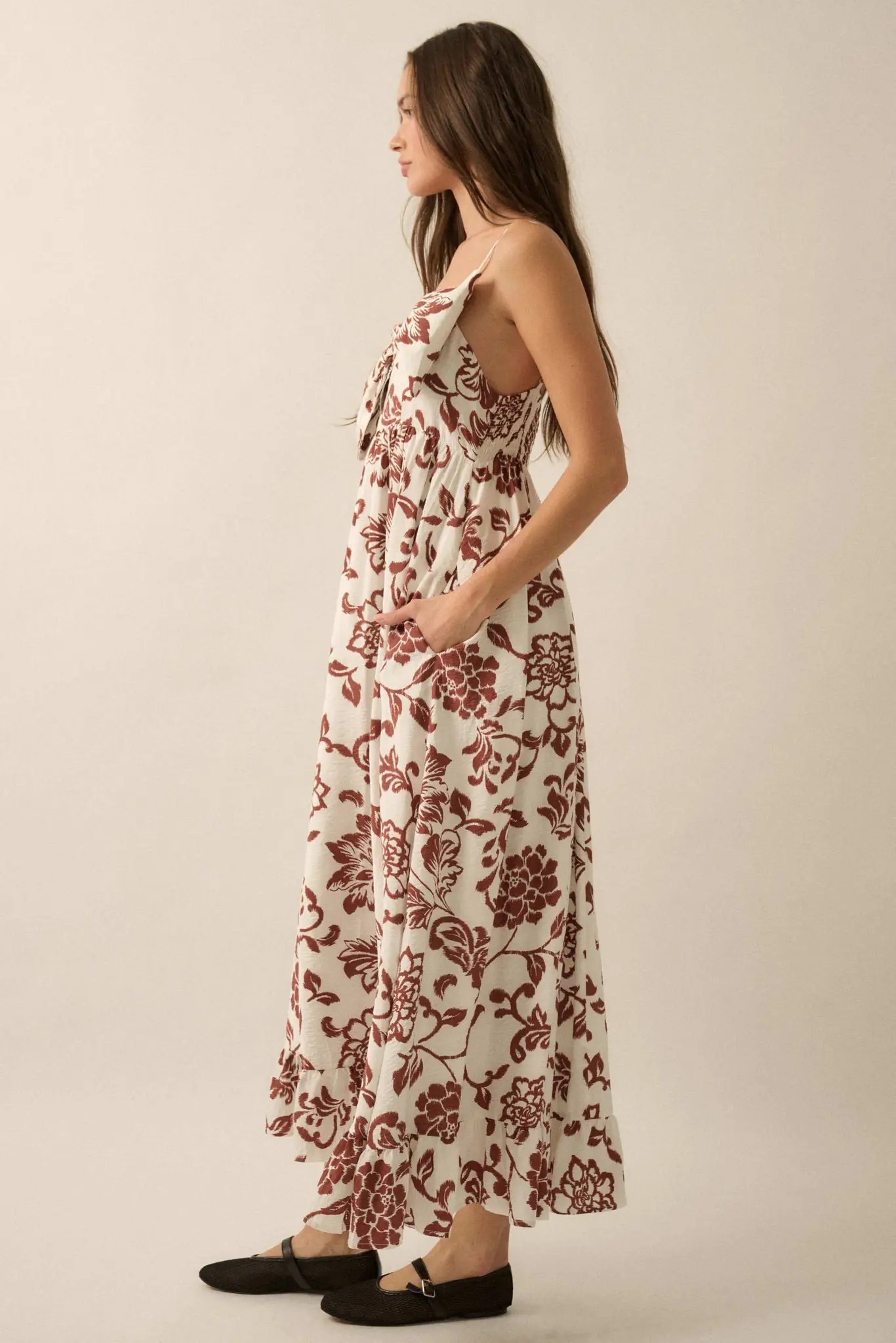 Grow With Love Floral Bow-Bodice Maxi Dress - Image 6