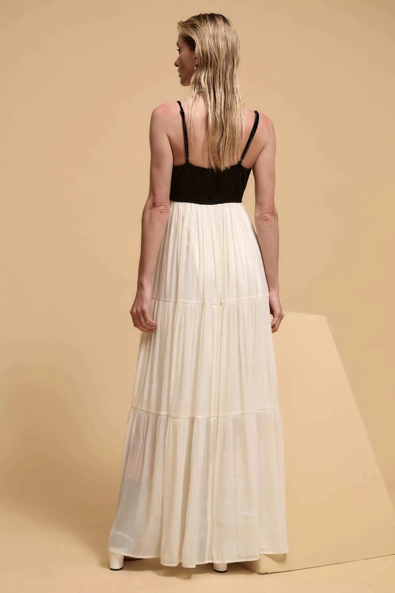 Hollywood Ending Velvet-Bodice Shimmer Maxi Dress - Image 6