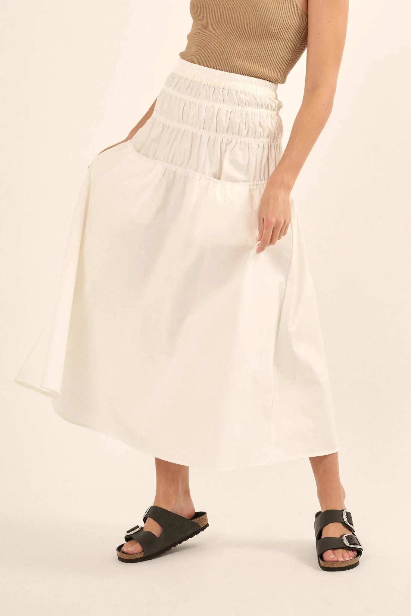 Honest to Goodness Gathered Pocket Maxi Skirt - Image 12