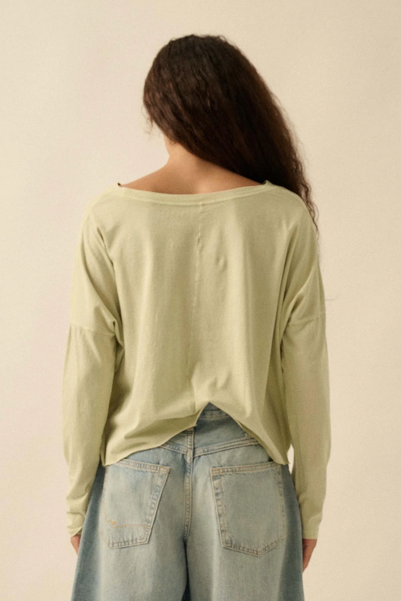 Horse Girl Vintage-Wash Long-Sleeve Graphic Tee - Image 6
