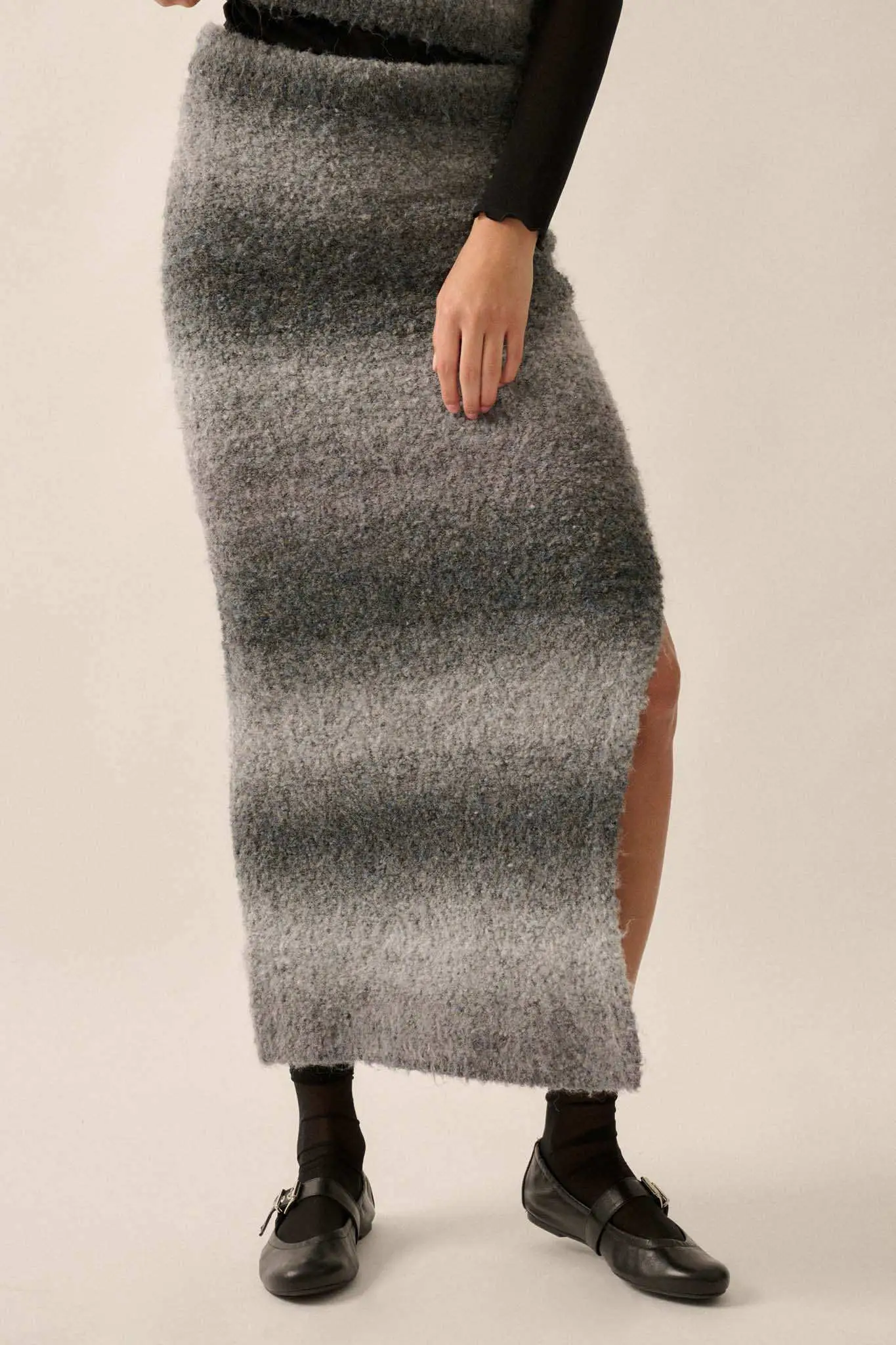 Hue Are You Ombre Knit Maxi Sweater Skirt - Image 10