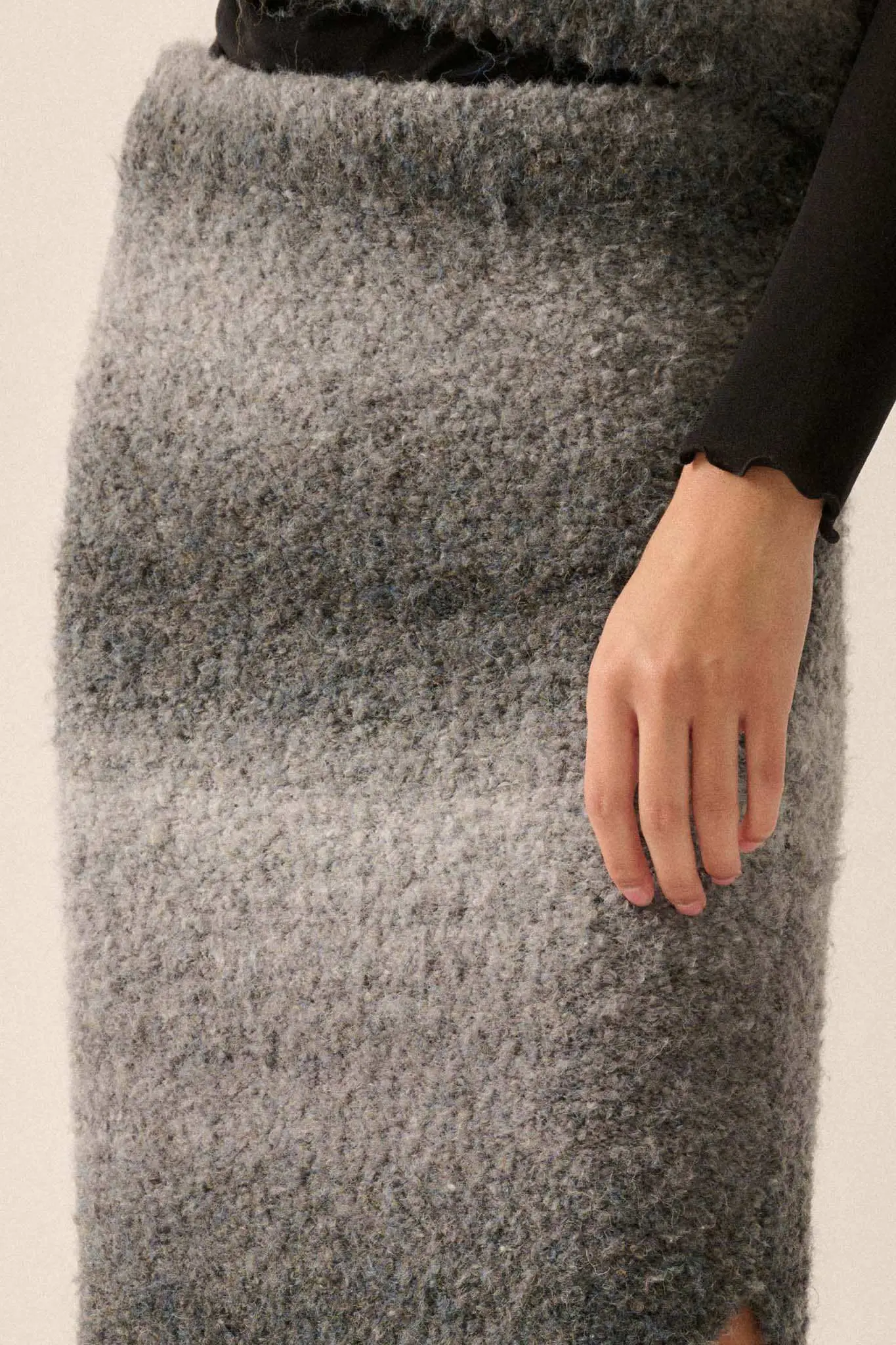 Hue Are You Ombre Knit Maxi Sweater Skirt - Image 11