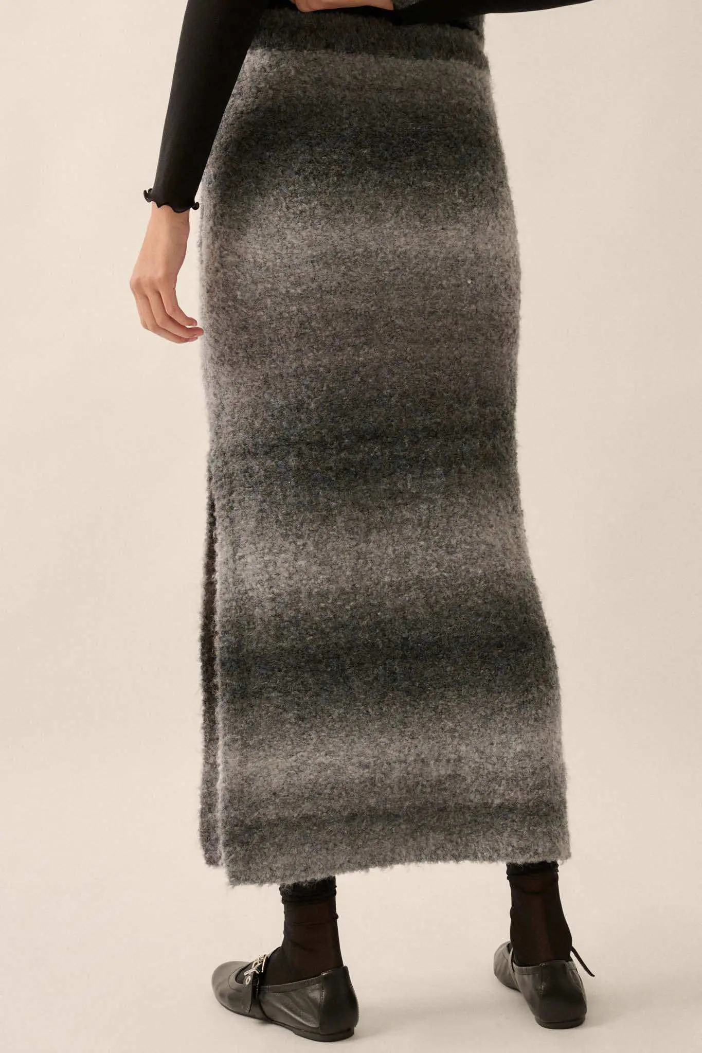 Hue Are You Ombre Knit Maxi Sweater Skirt - Image 15