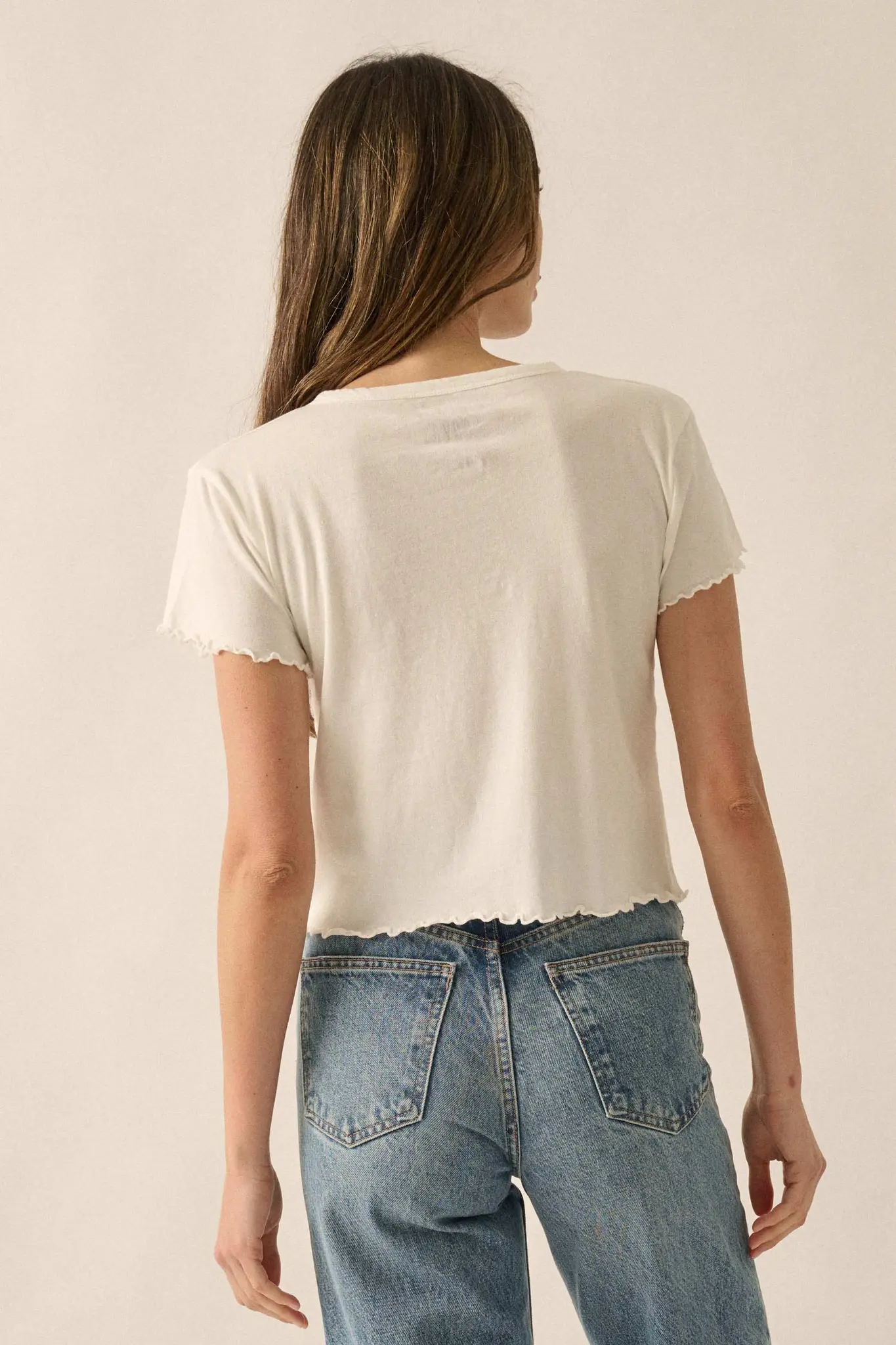 I Heart the 90's Cropped Graphic Baby Tee - Image 6