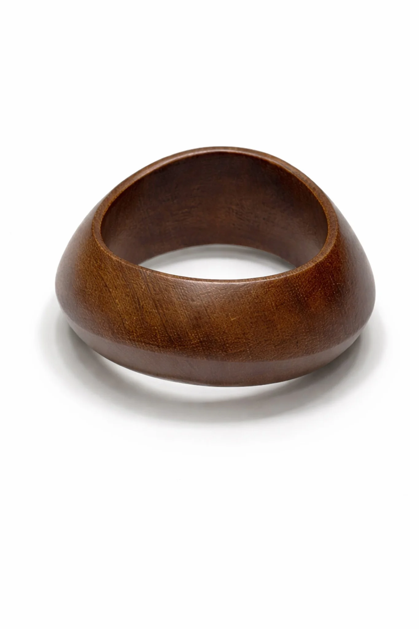 Idyllwild Wavy Wooden Bangle Bracelet