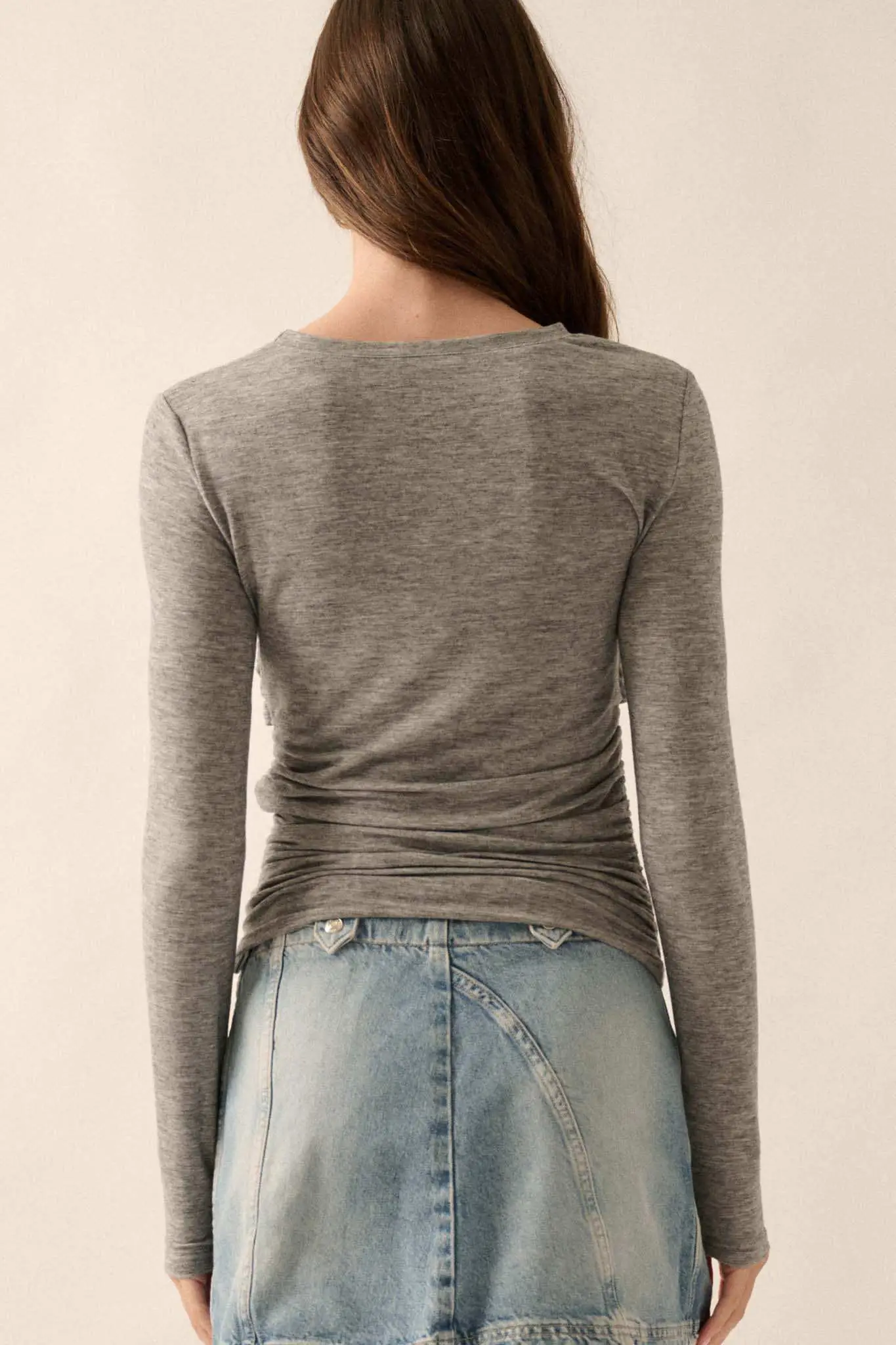In a Twist Layered Twist-Front Baby Rib Top - Image 18