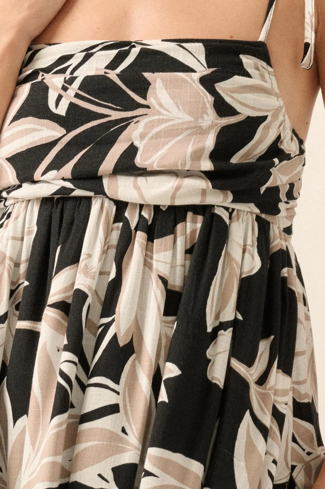 Island Getaway Tropical Babydoll Bubble Mini Dress - Image 4