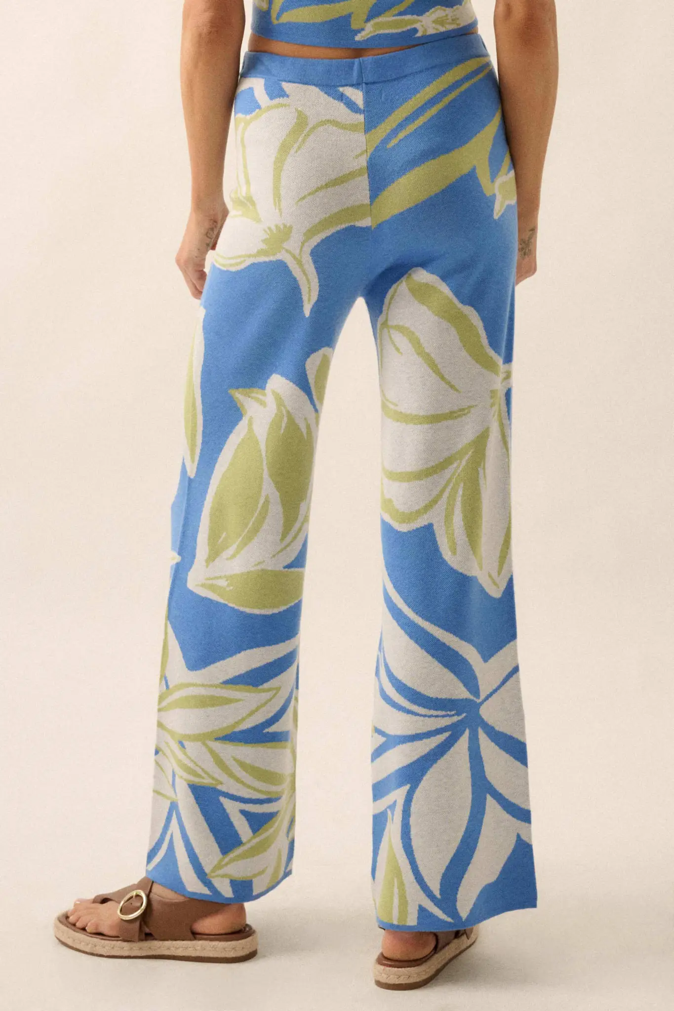 Jungle Vibes Tropical Jacquard Knit Pants - Image 15
