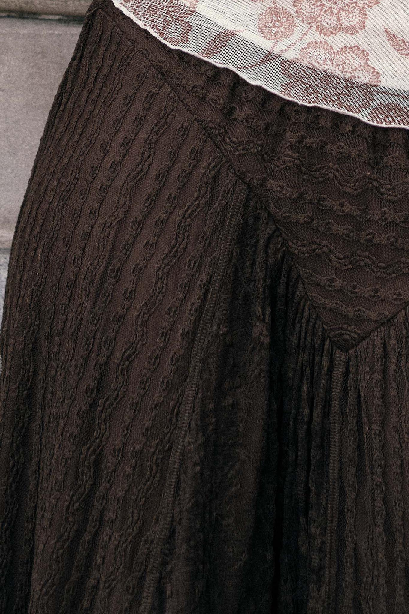 Just Divine Lace Drop-Waist Handkerchief Midi Skirt - Image 4