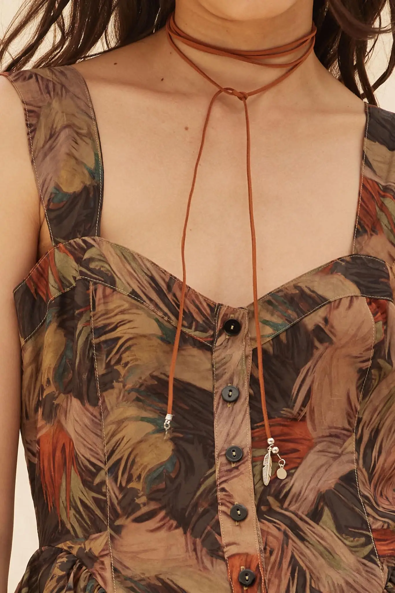 Just Imagine Abstract-Print Tiered Ruffle Romper - Image 4