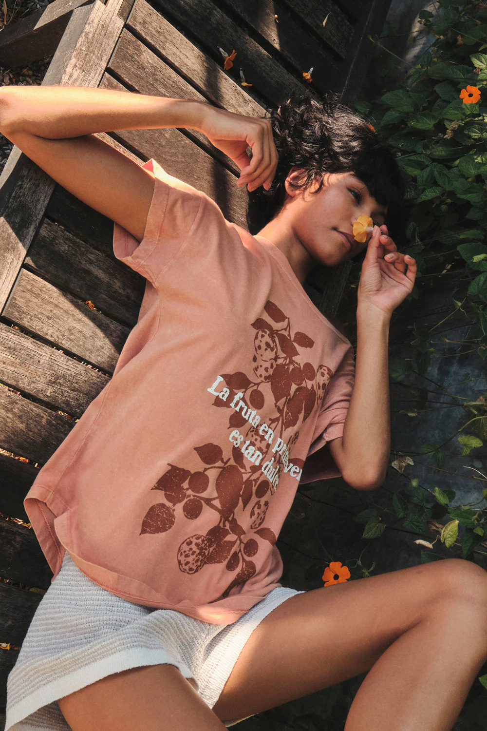 La Fruta Dulce Vintage-Wash Fruit Graphic Tee - Image 3