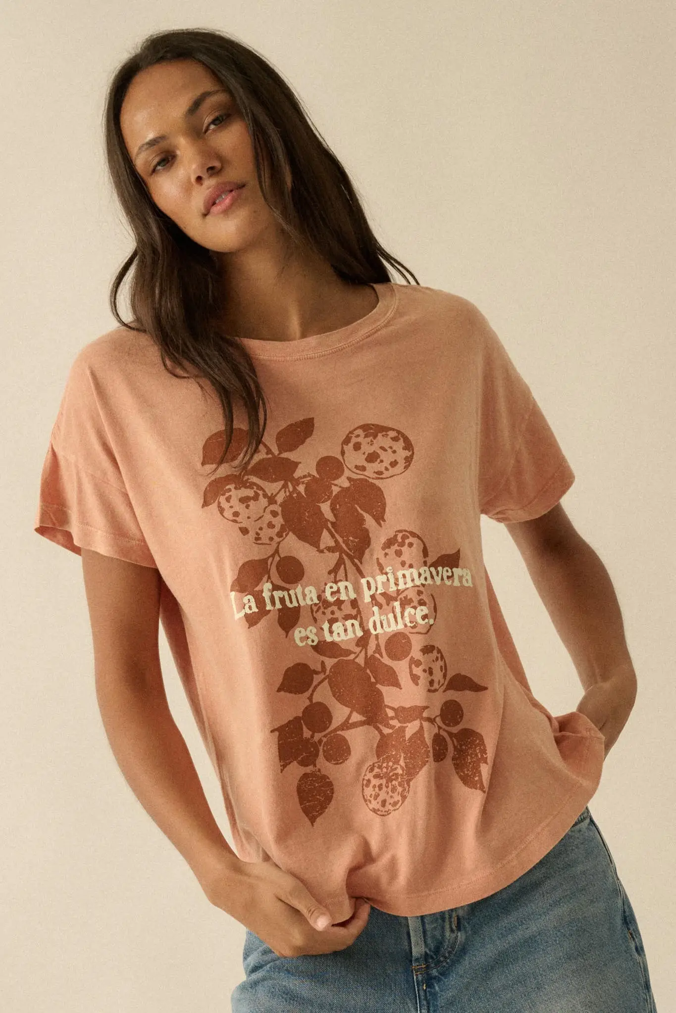 La Fruta Dulce Vintage-Wash Fruit Graphic Tee - Image 8