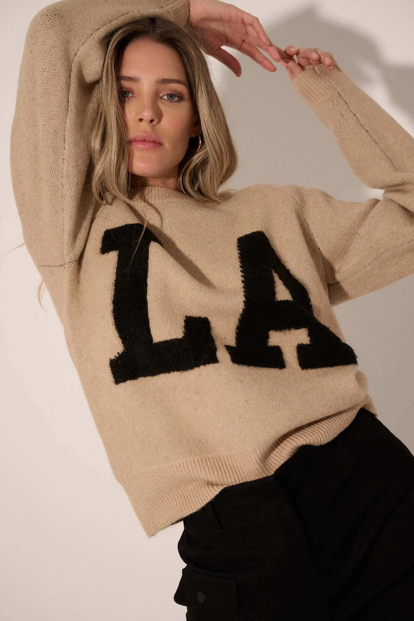 LA Girly Graphic Knit Sweater - Image 4