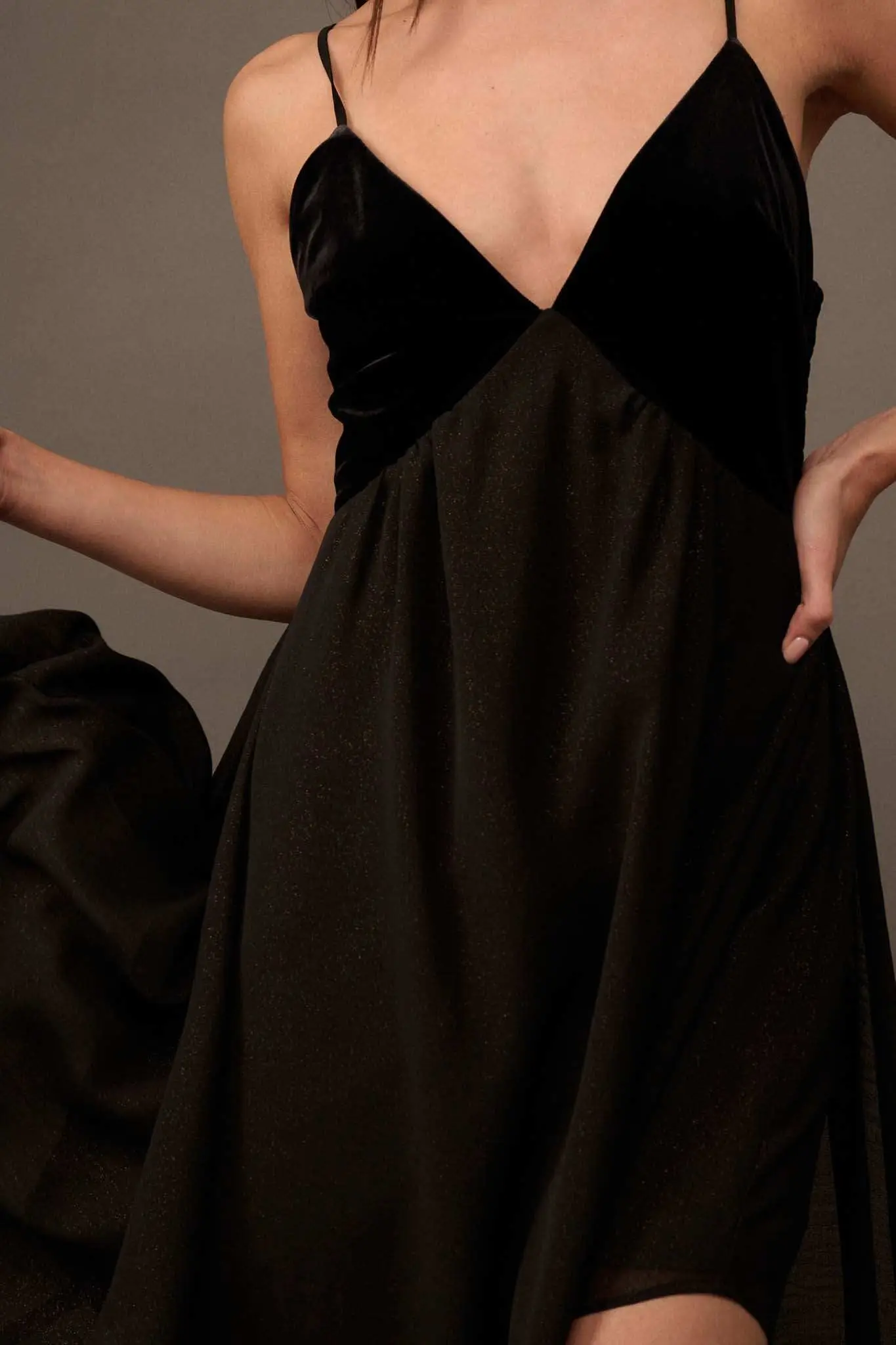 Last Dance Velvet and Glitter Gauze Maxi Dress - Image 2