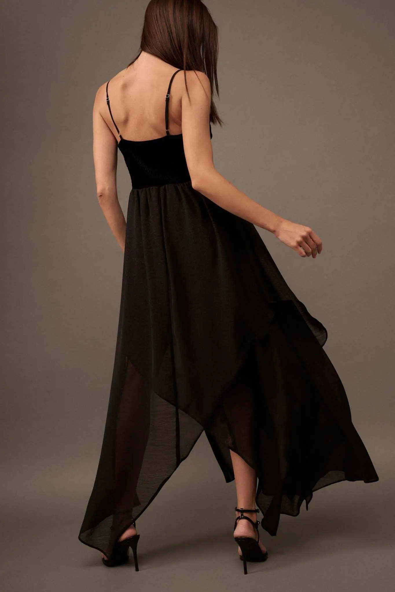 Last Dance Velvet and Glitter Gauze Maxi Dress - Image 6