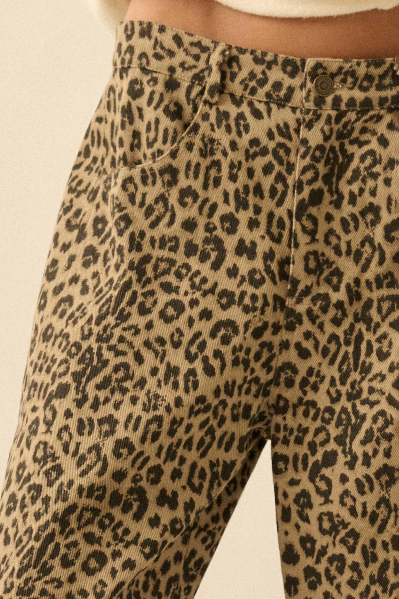 Law of the Jungle Leopard Twill Barrel Pants - Image 11