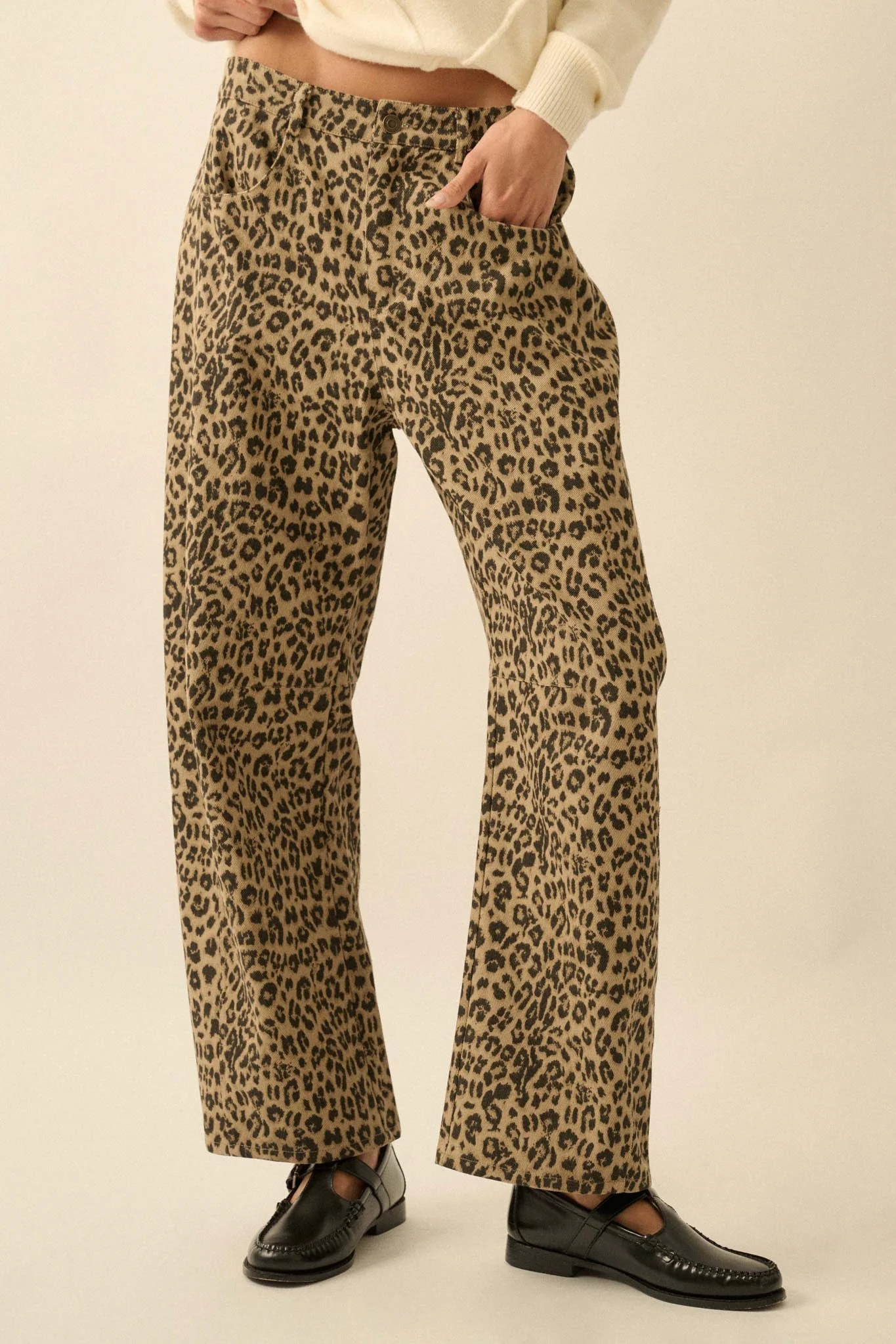 Law of the Jungle Leopard Twill Barrel Pants - Image 14