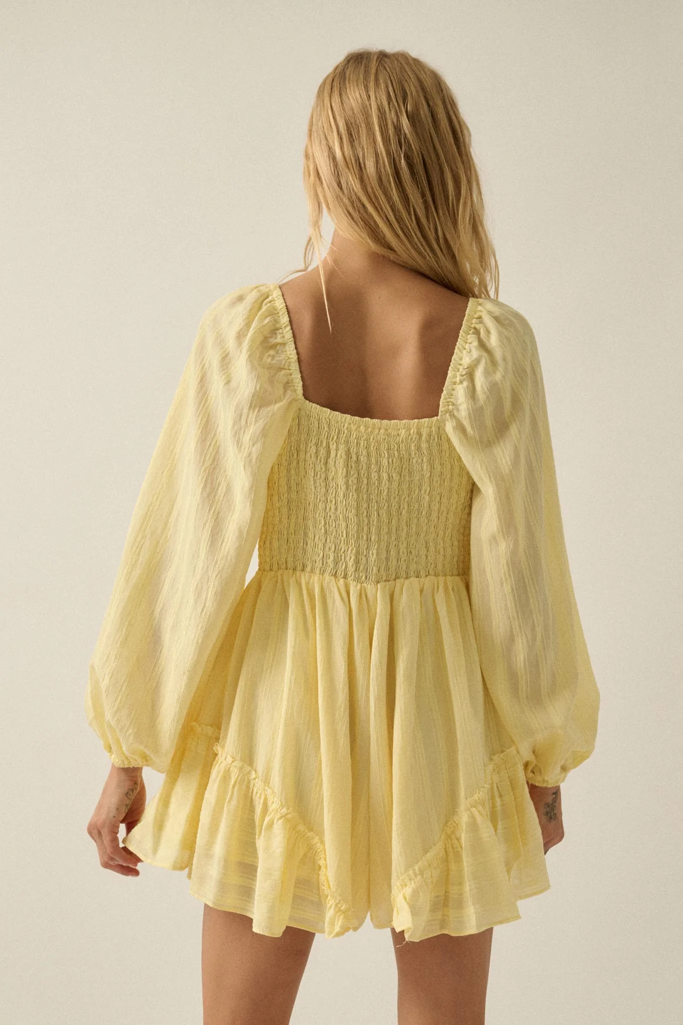 Life Is Sweet Striped Ruffle Tie-Front Romper - Image 18
