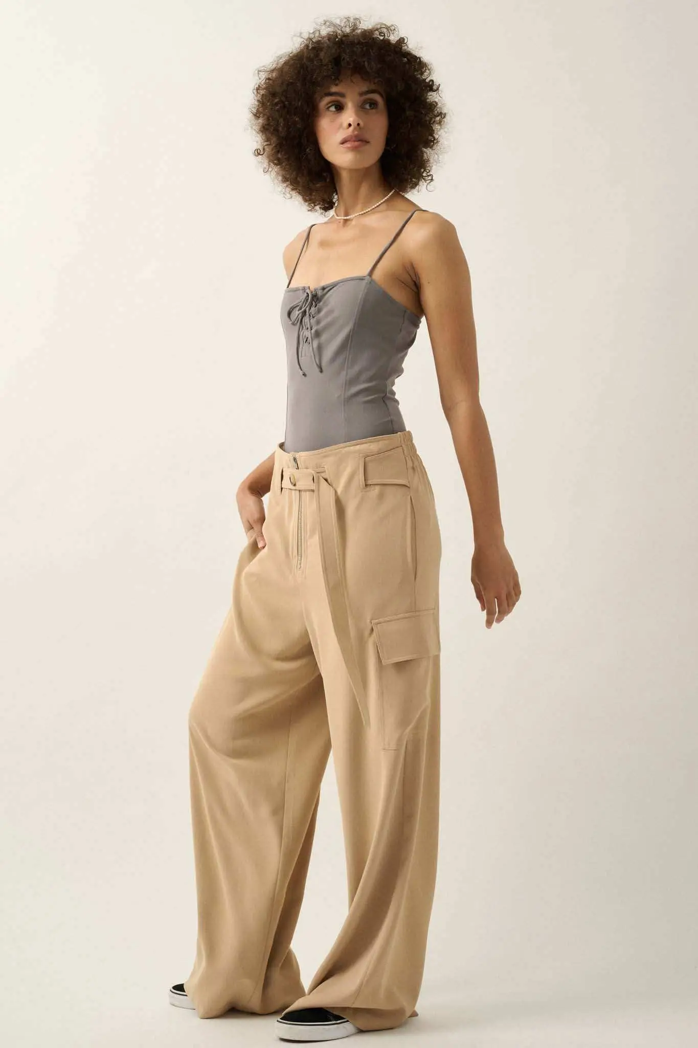 Lifted Fit Lace-Up Cami Bodysuit - Image 8