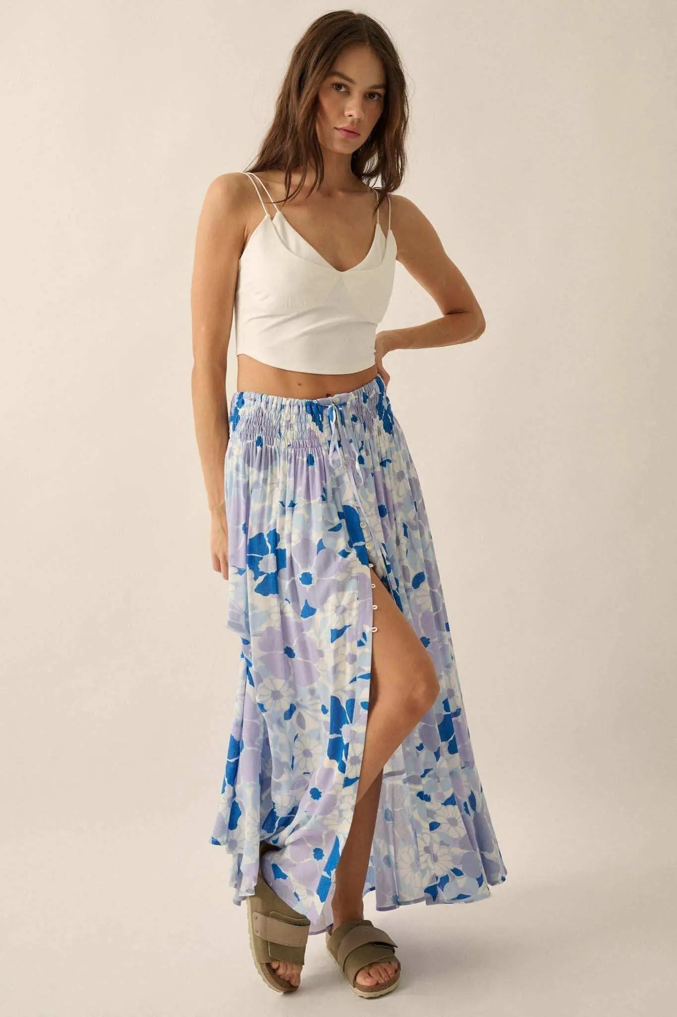 Lifted Fit Layered Cropped Cami Top - Image 6