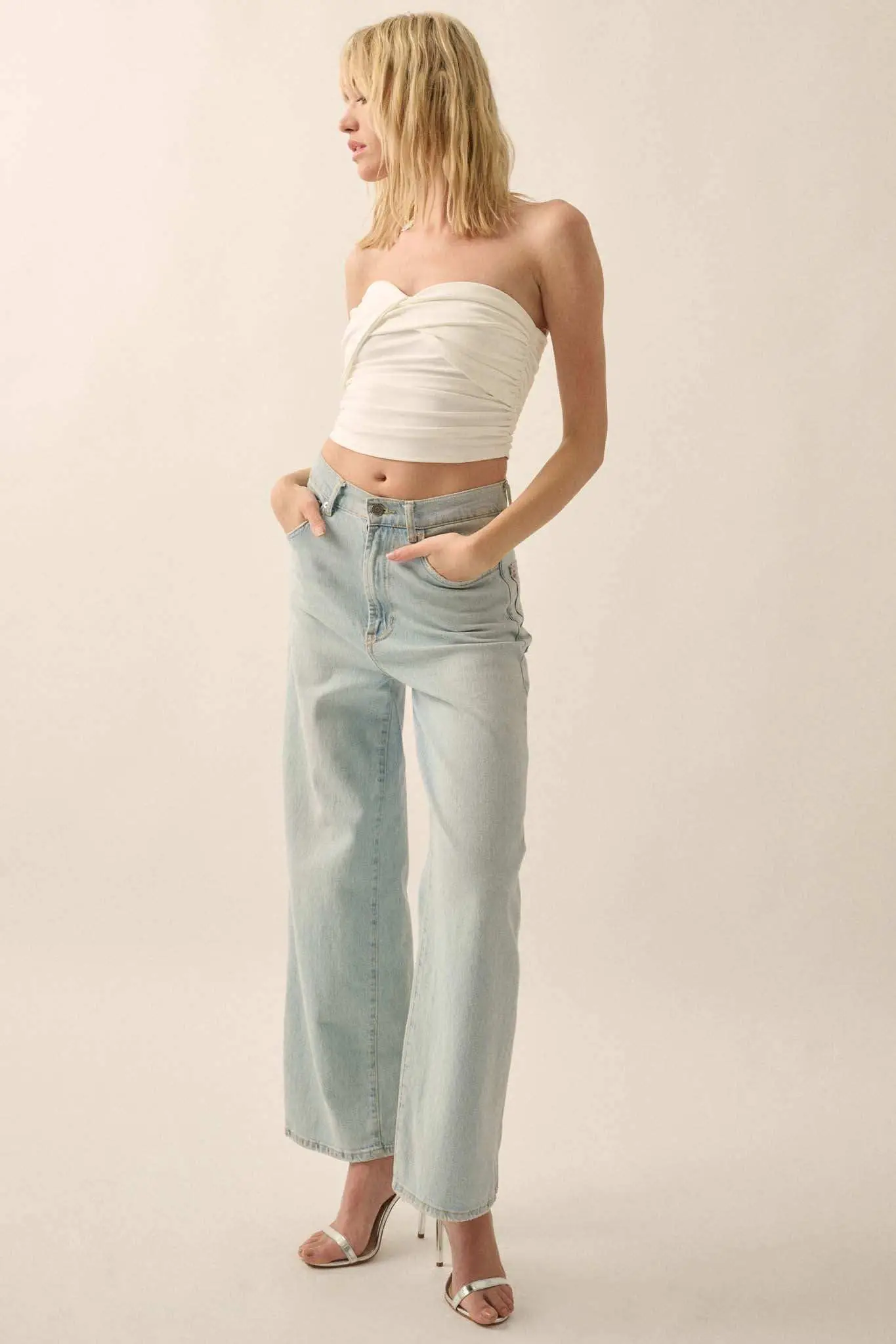 Lifted Fit Ruched Sweetheart Tube Top - Image 5