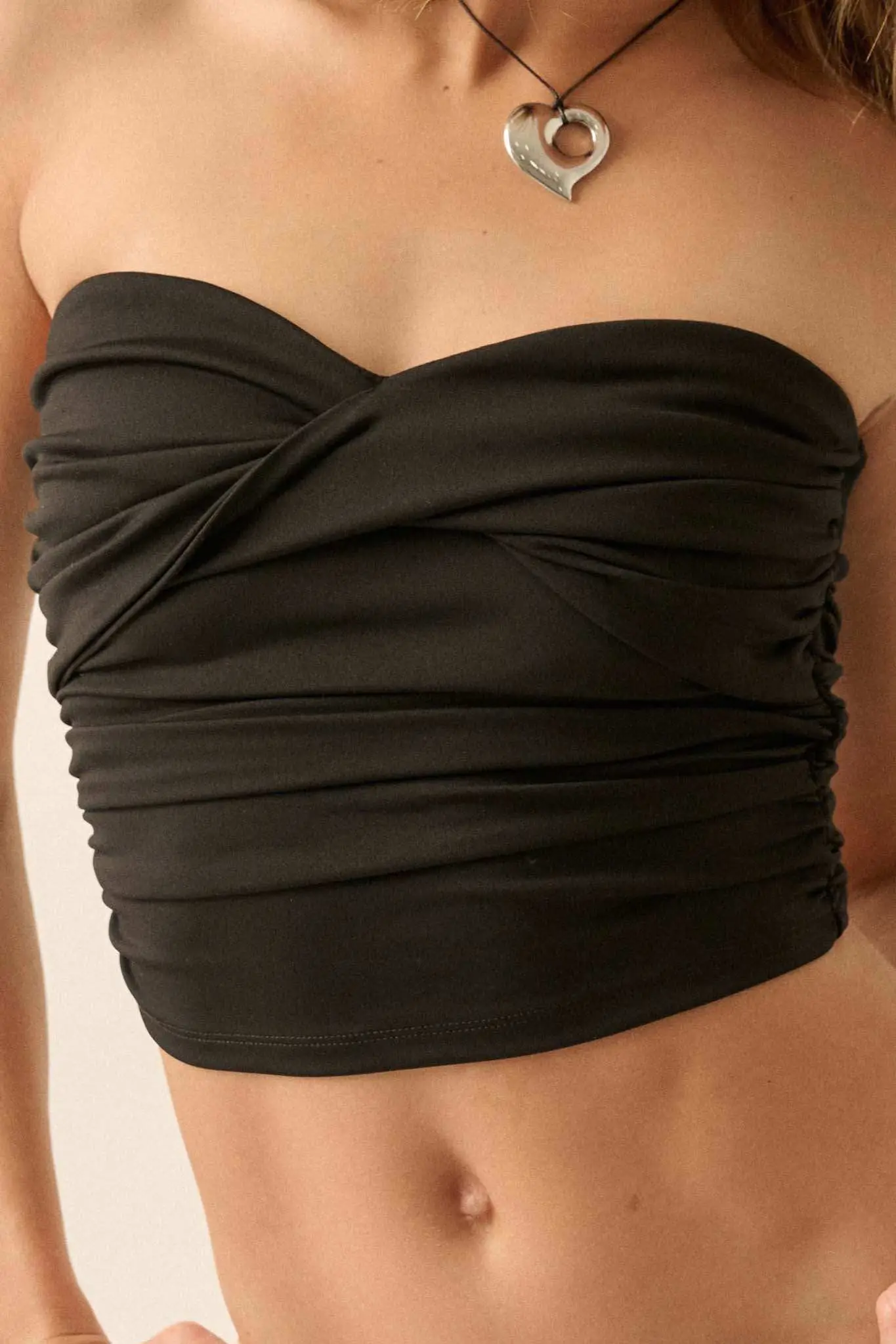 Lifted Fit Ruched Sweetheart Tube Top - Image 8