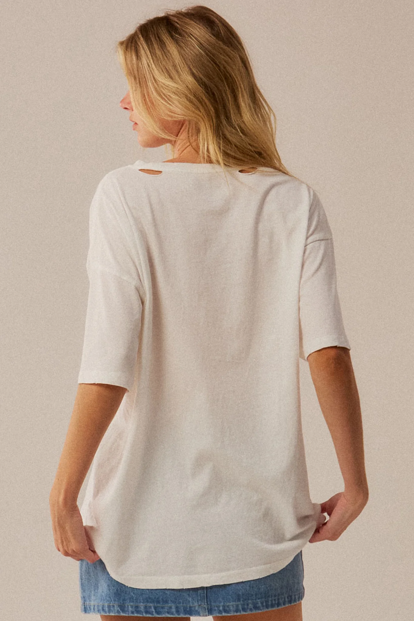 Lobster Lagoon Distressed Oversize Graphic Tee - Image 6