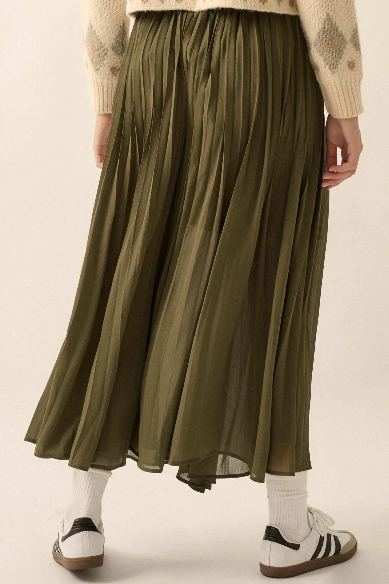Long Time Coming Accordion Pleated Maxi Skirt - Image 6