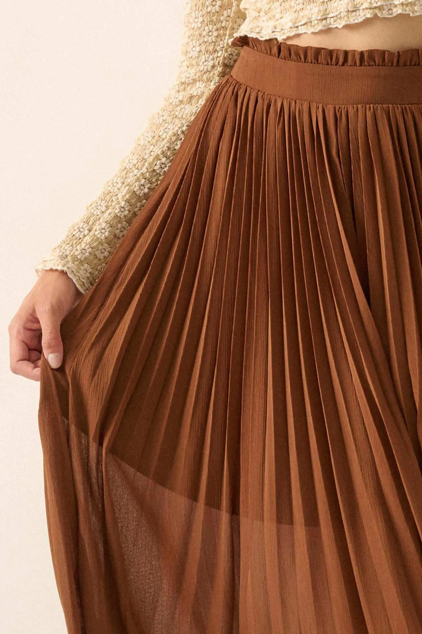 Long Time Coming Accordion Pleated Maxi Skirt - Image 8