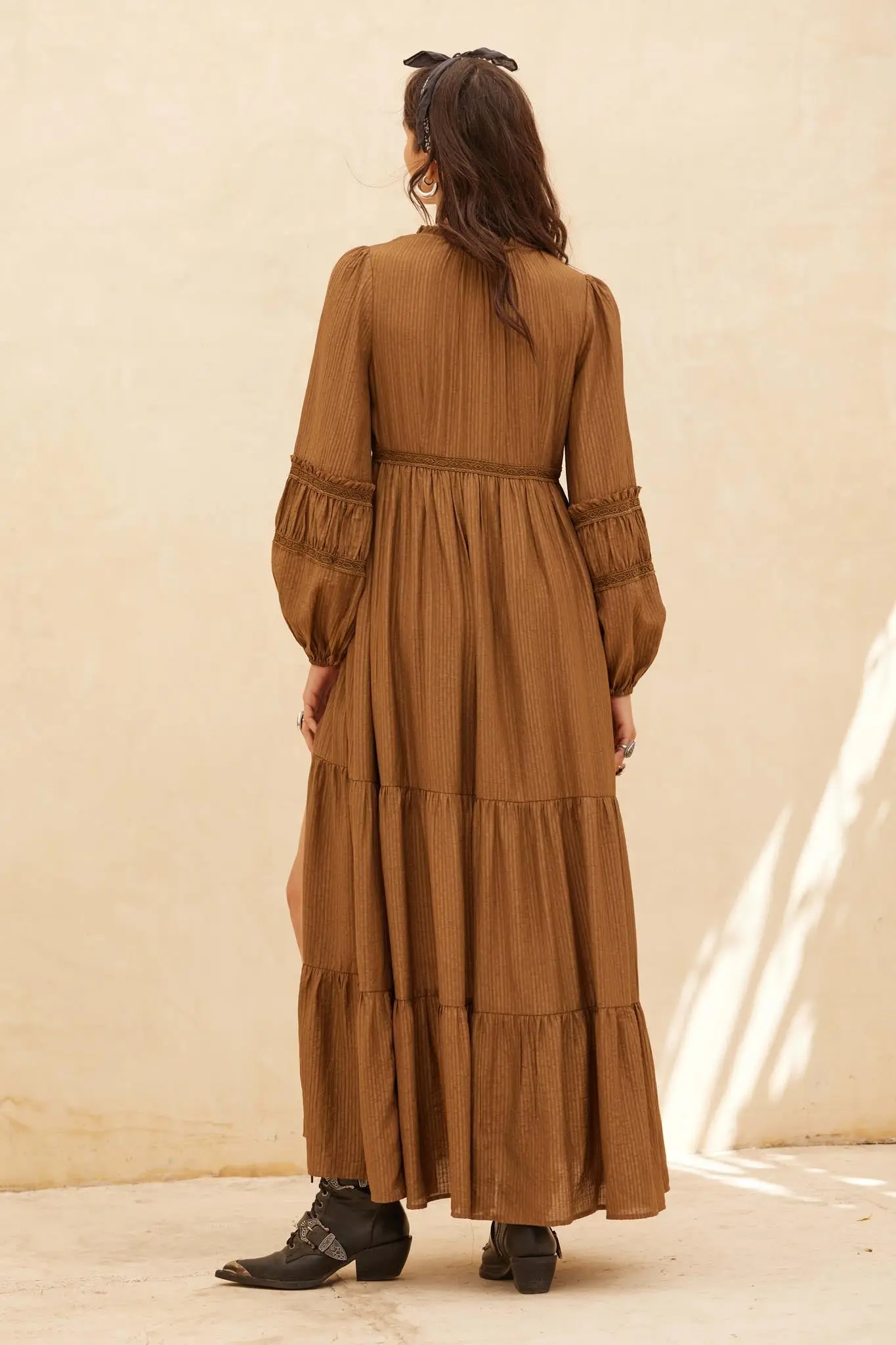 Love Abounds Button-Up Balloon-Sleeve Maxi Dress - Image 6