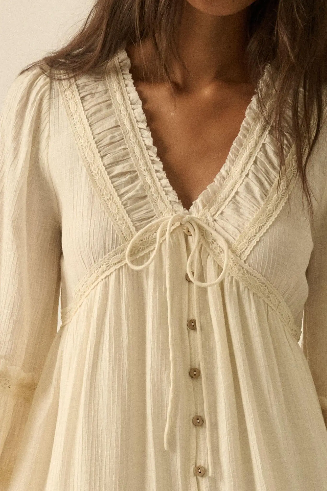 Love Abounds Button-Up Balloon-Sleeve Maxi Dress - Image 8