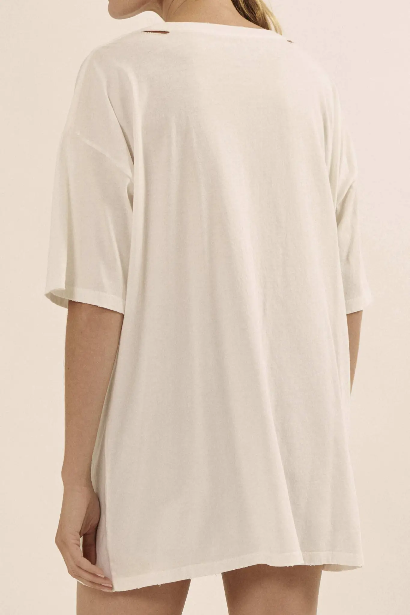 Lovely Leopard Distressed Oversize Graphic Tee - Image 12