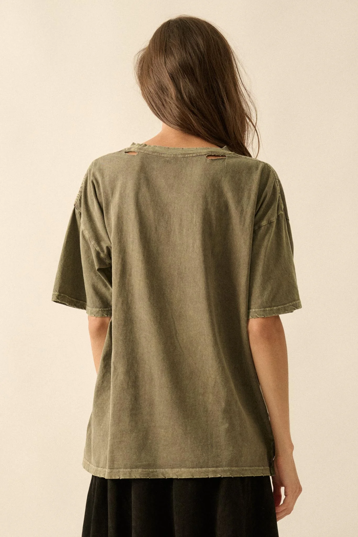 Lovely Leopard Distressed Oversize Graphic Tee - Image 18
