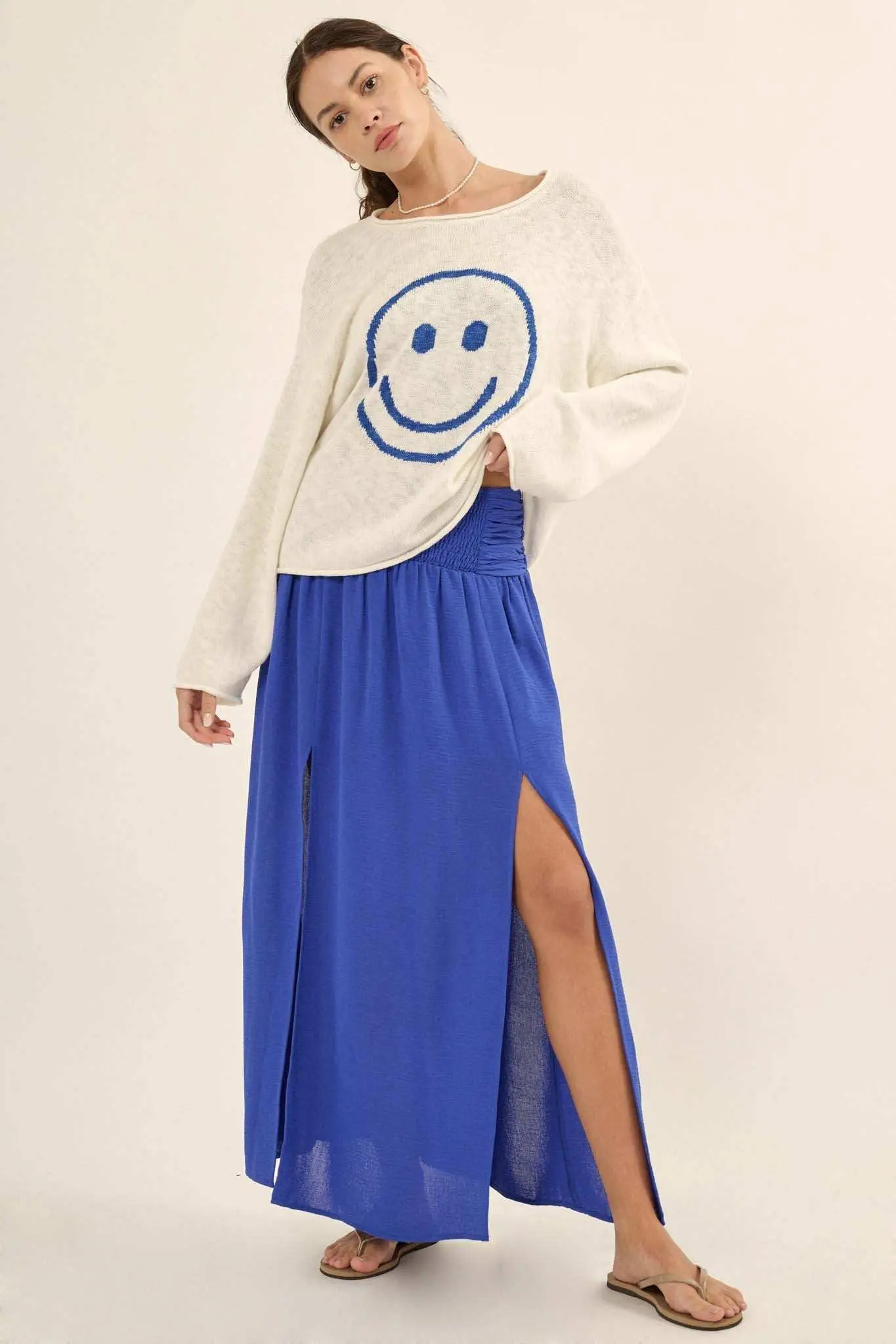 Loving You is Easy Double Slit Crepe Maxi Skirt - Image 6